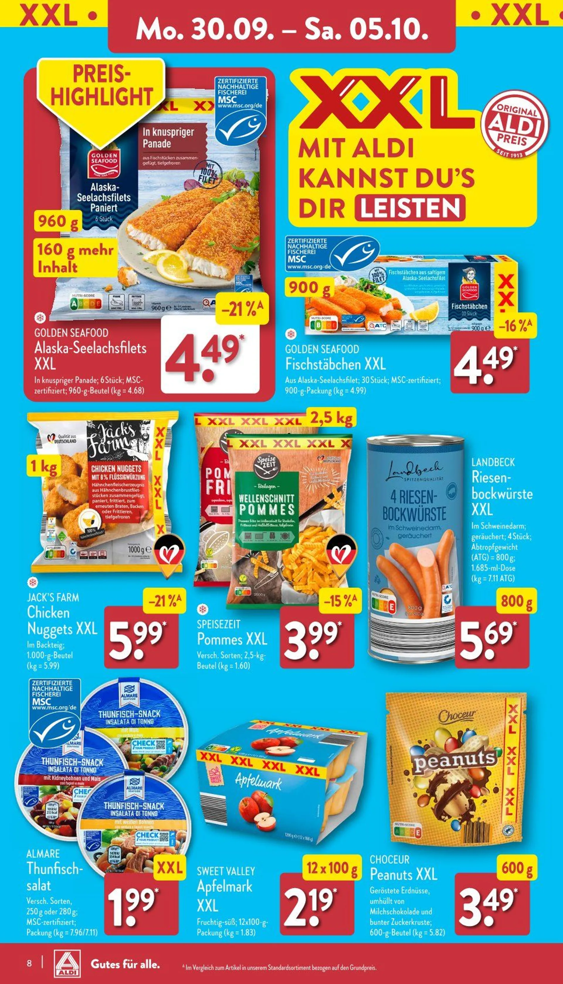 ALDI Nord Prospekts Angebote Online von 30. September bis 5. Oktober 2024 - Prospekt seite 8