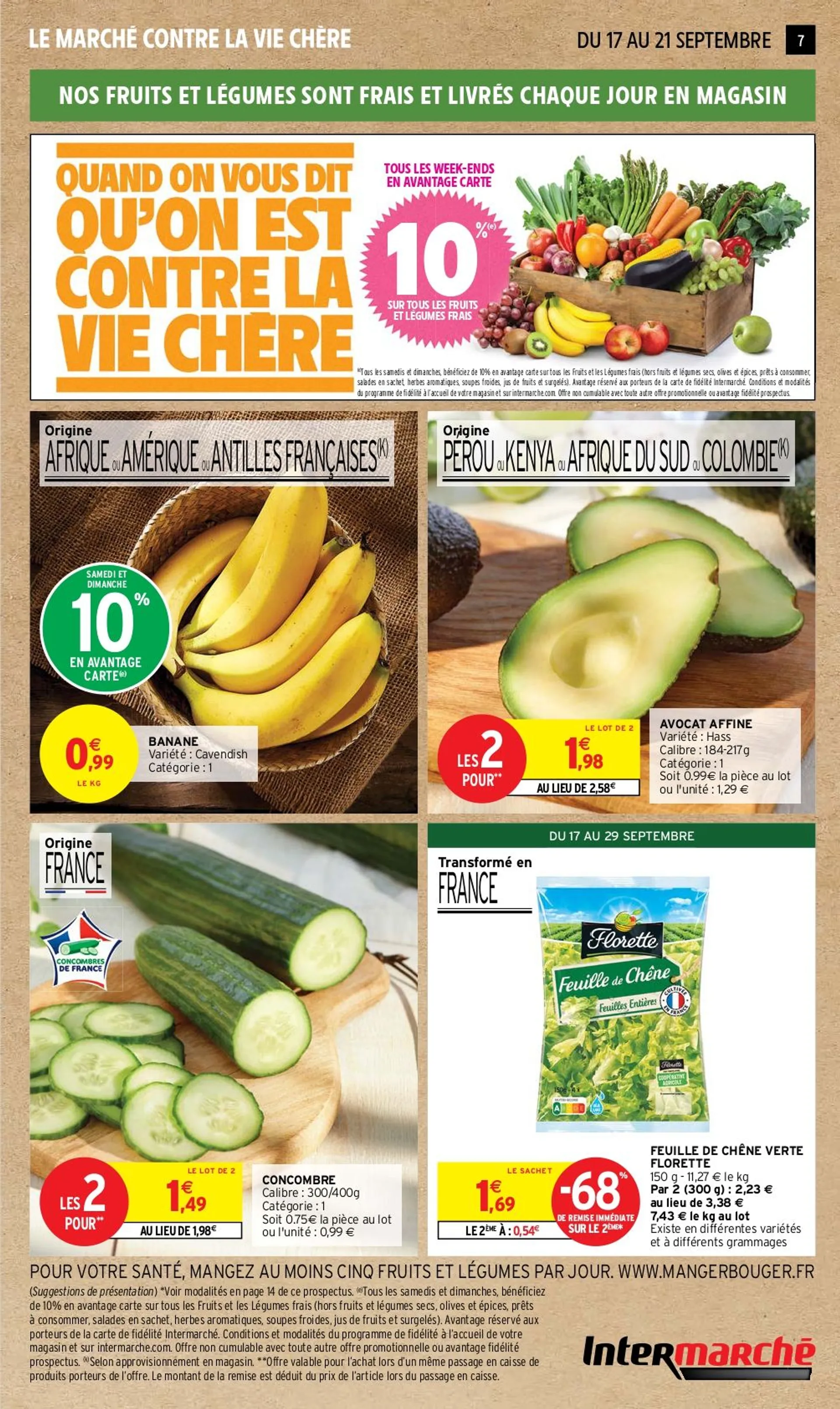 Intermarché Offres de catalogue du 17 septembre au 29 septembre 2024 - Catalogue page 7