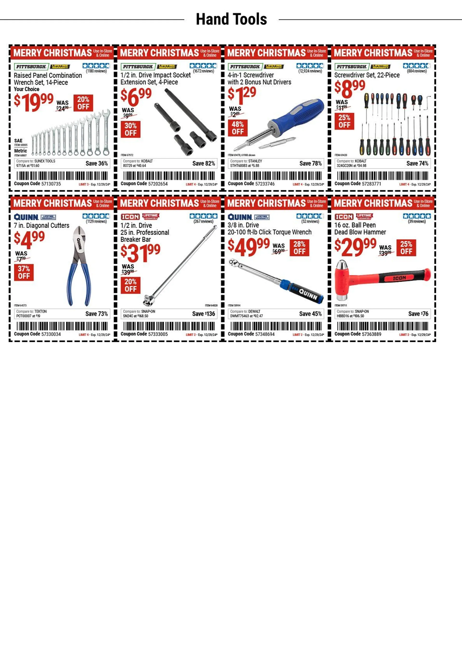 Weekly ad Harbor Freight Tools Coupons from December 12 to December 25 2024 - Page 8