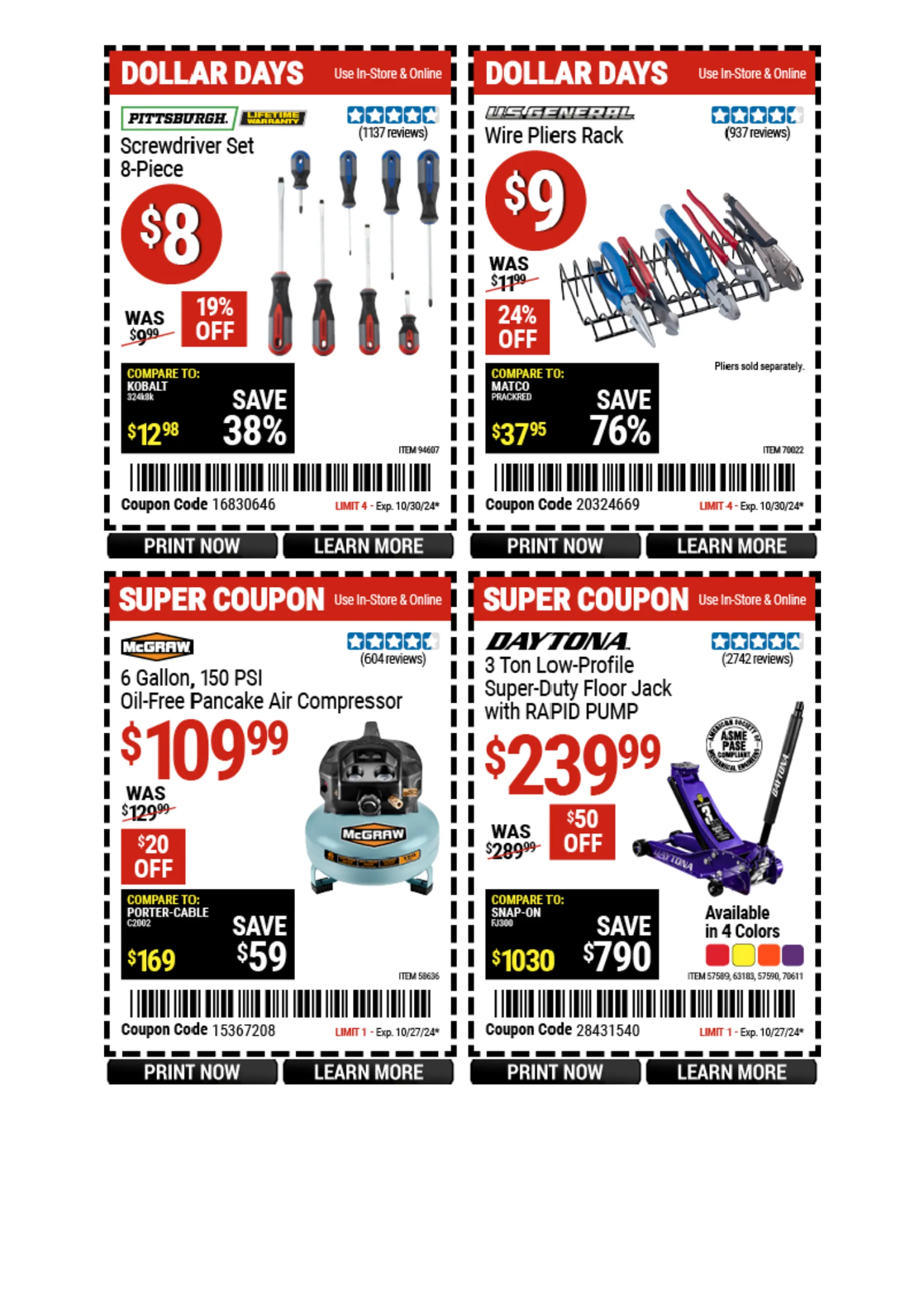 Weekly ad Harbor Freight Weekly Ad from October 21 to October 27 2024 - Page 7