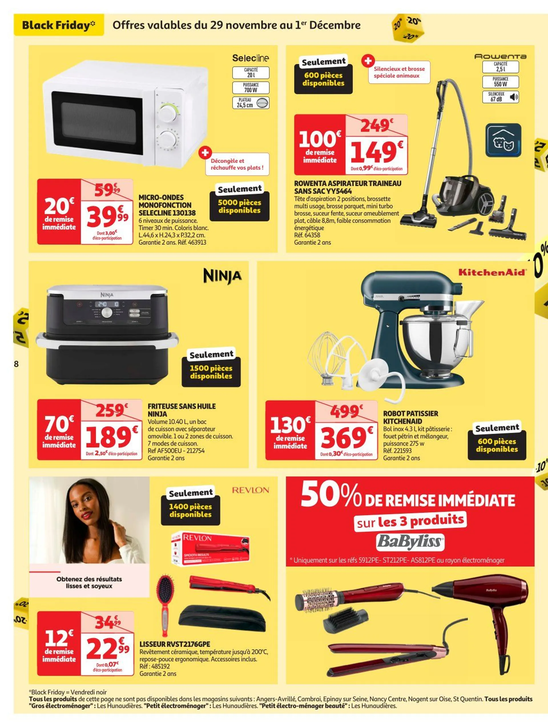 Auchan BLACK FRIDAY  du 29 novembre au 1 décembre 2024 - Catalogue page 8