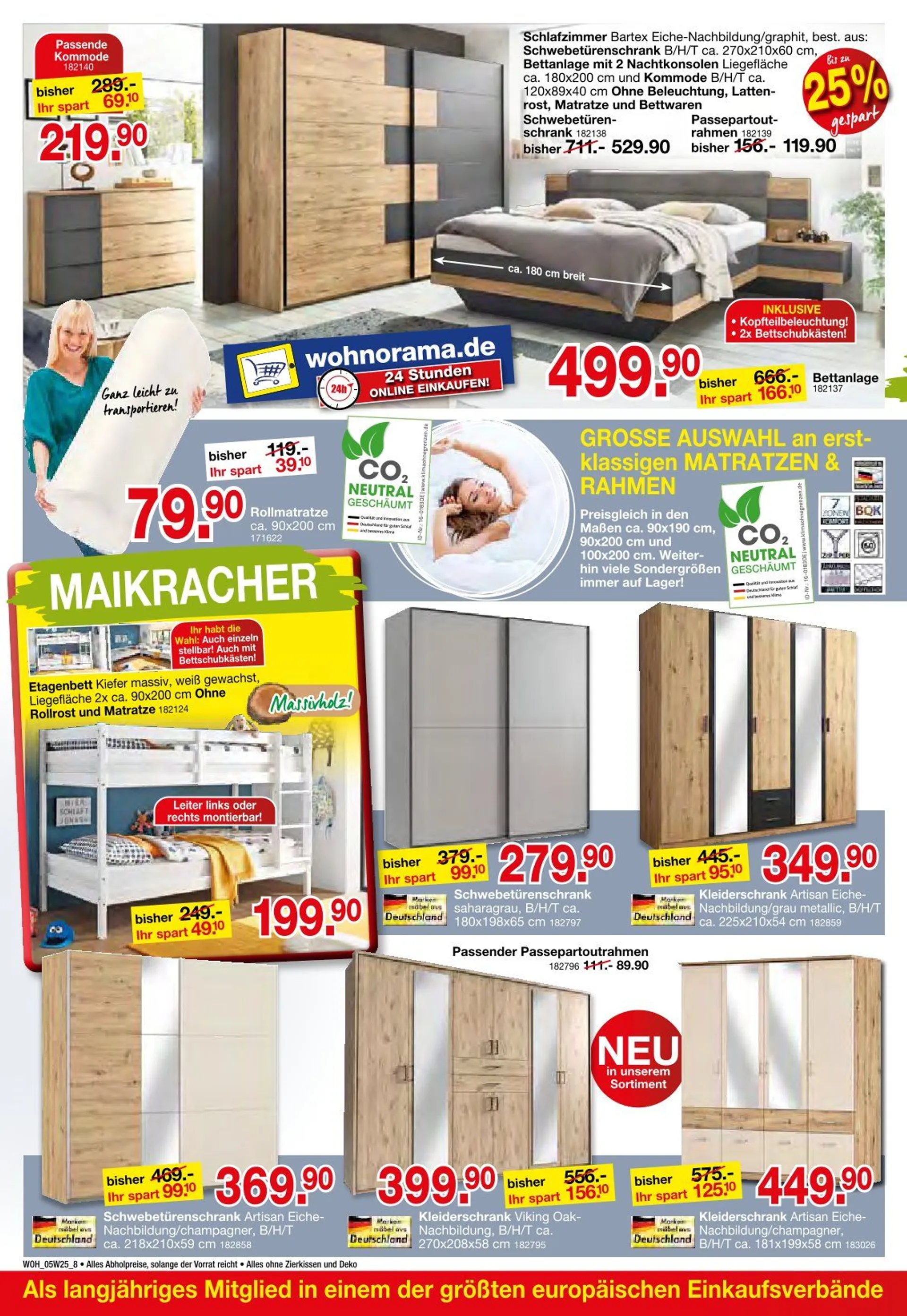 Wohnorama Angebote von 1. Mai bis 23. Mai 2025 - Prospekt seite 8