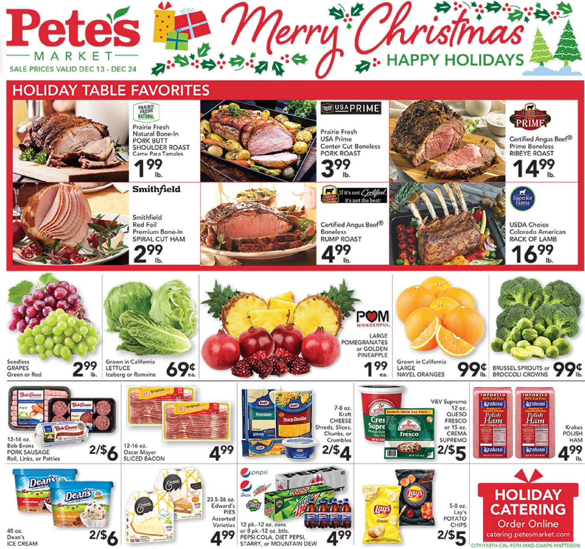 Weekly ad Pete's Fresh Market - Merry Christmas from December 13 to December 24 2023 - Page 