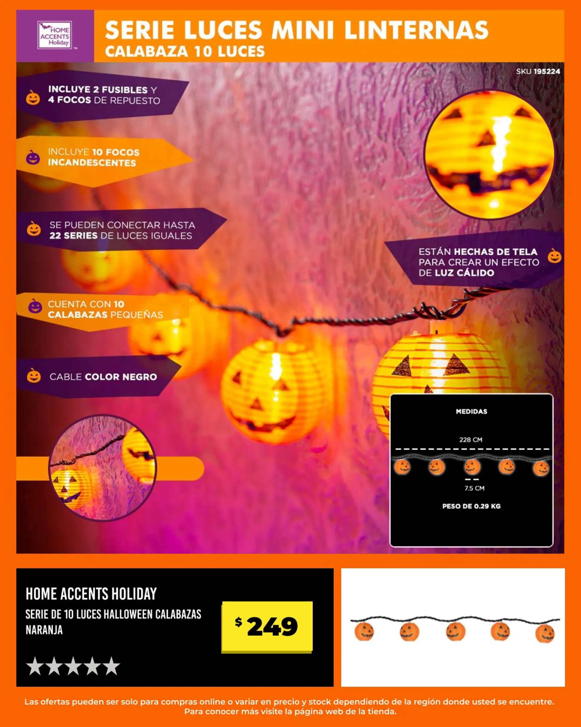 Catálogo de Decoración de Halloween 16 de agosto al 30 de septiembre 2024 - Pagina 8