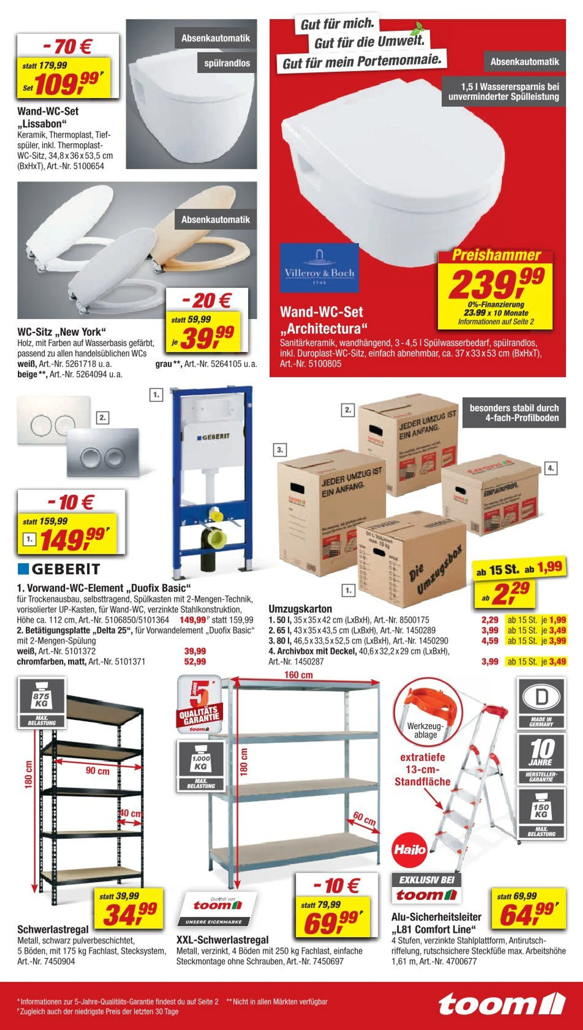 toom Baumarkt Prospekt von 19. Oktober bis 25. Oktober 2024 - Prospekt seite 9