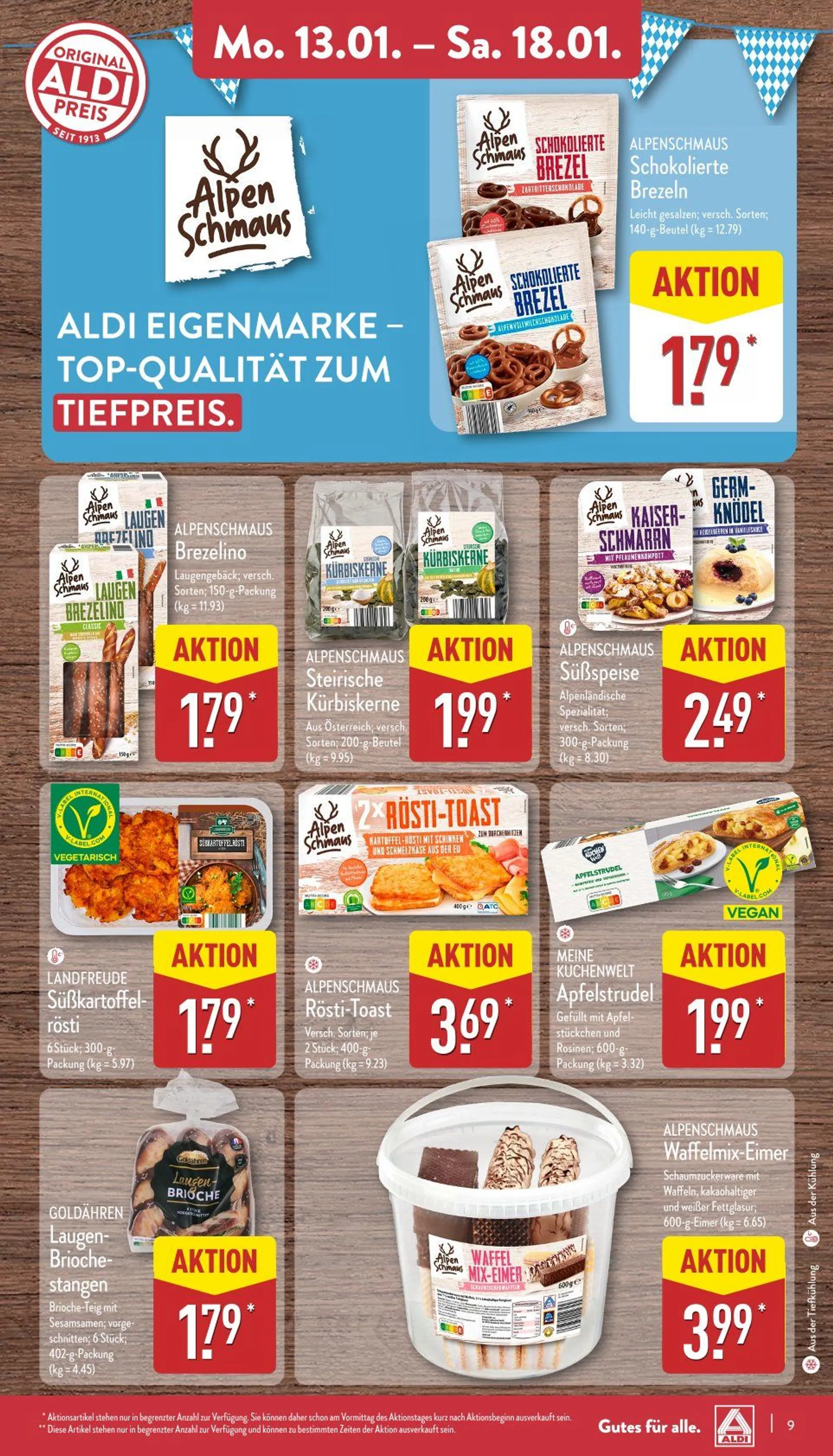 Aldi Nord Prospekt von 13. Januar bis 18. Januar 2025 - Prospekt seite 9