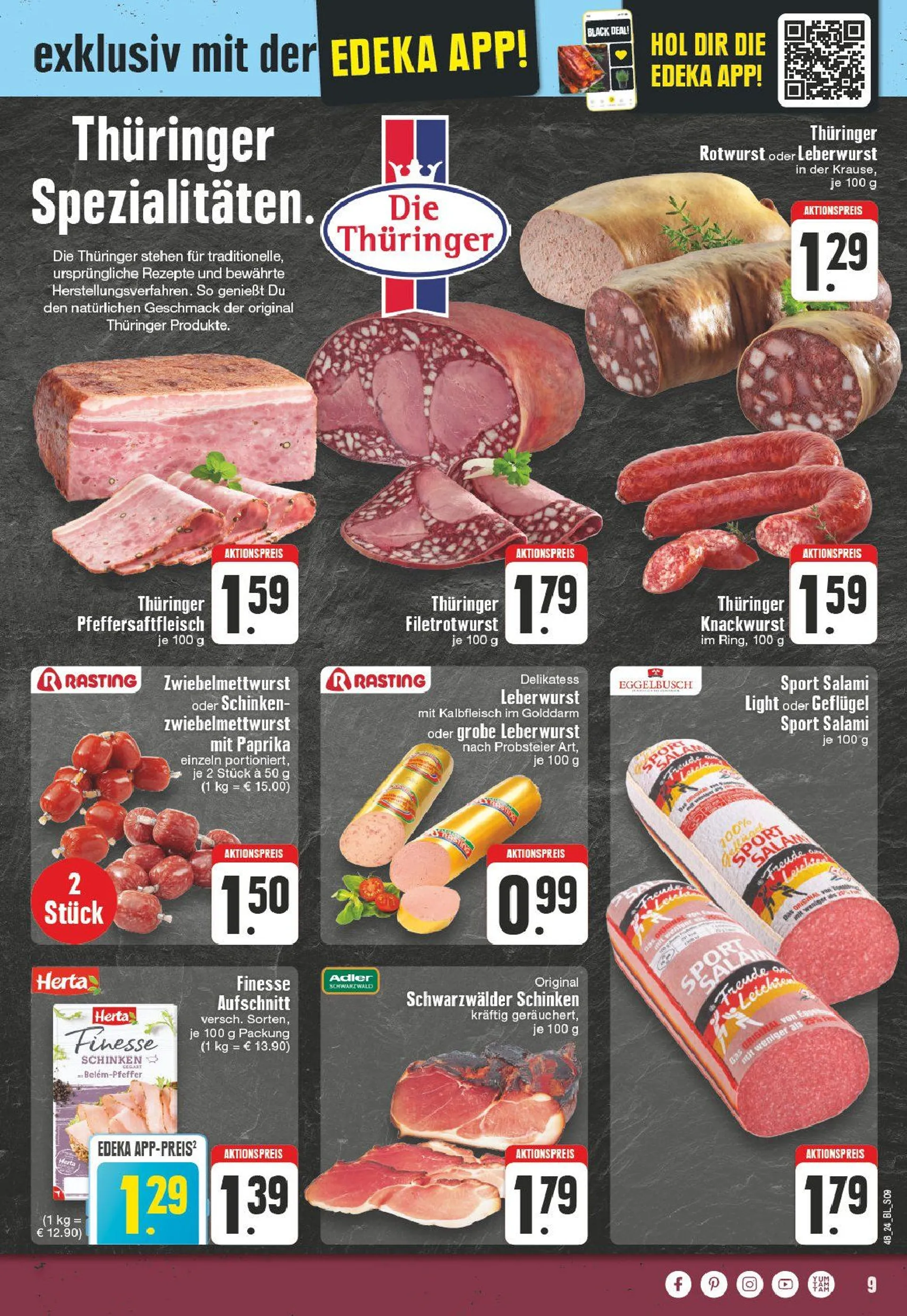 Edeka Propsket von 25. November bis 30. November 2024 - Prospekt seite 9