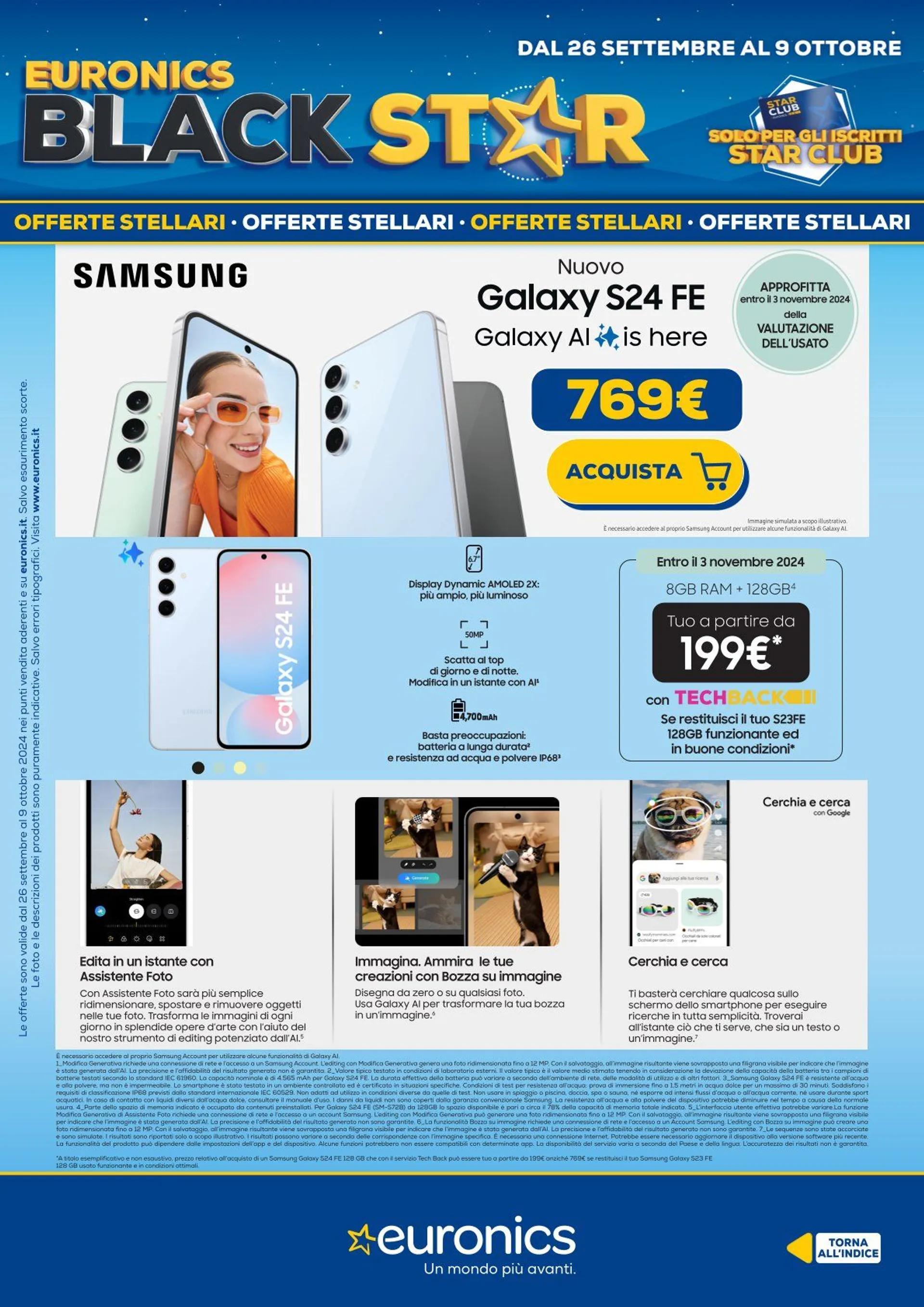 Euronics Brochure Offerte da 26 settembre a 9 ottobre di 2024 - Pagina del volantino 9