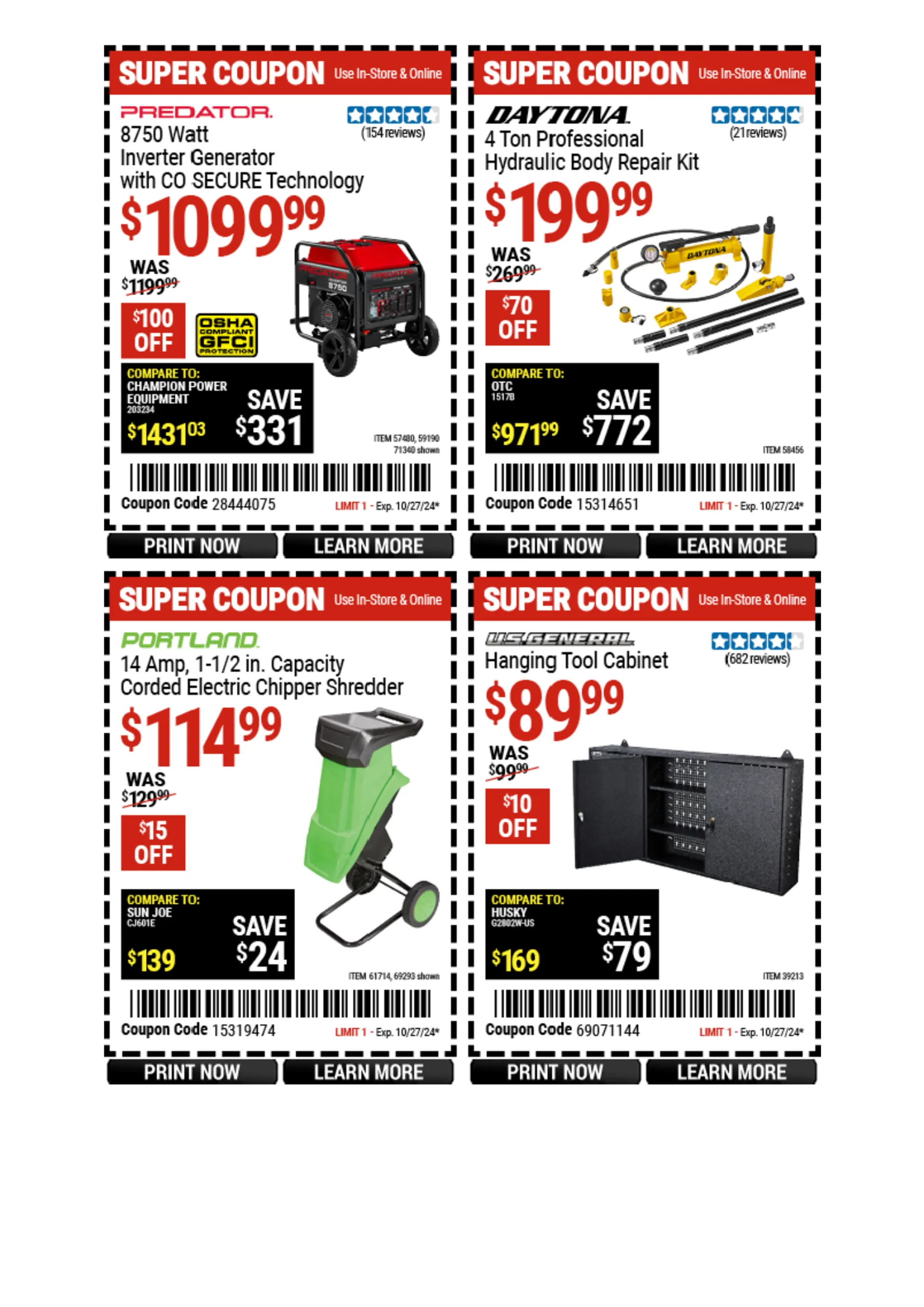 Weekly ad Harbor Freight Weekly Ad from October 21 to October 27 2024 - Page 8