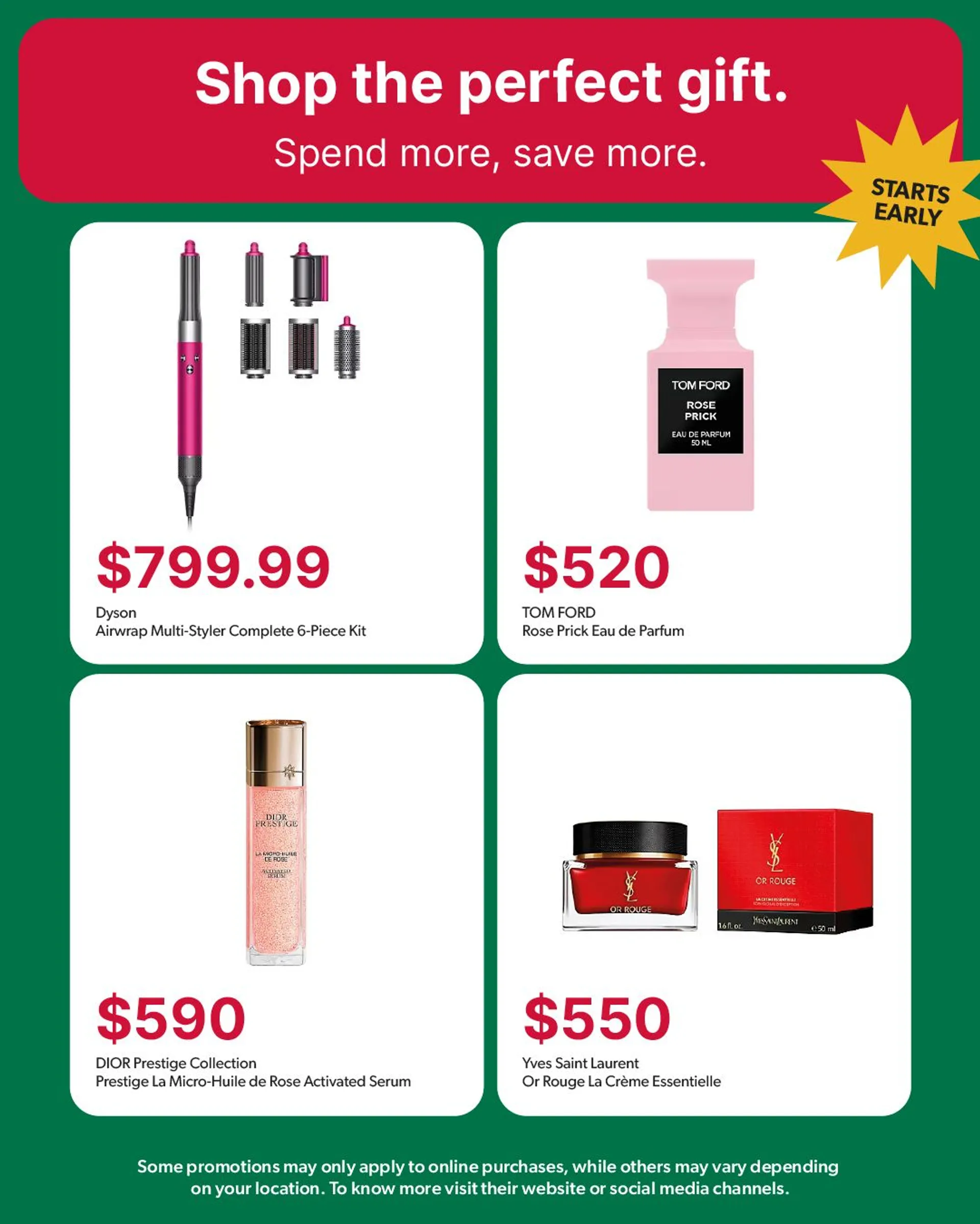 Christmas deals at Hudson's Bay from December 20 to December 31 2024 - flyer page 8