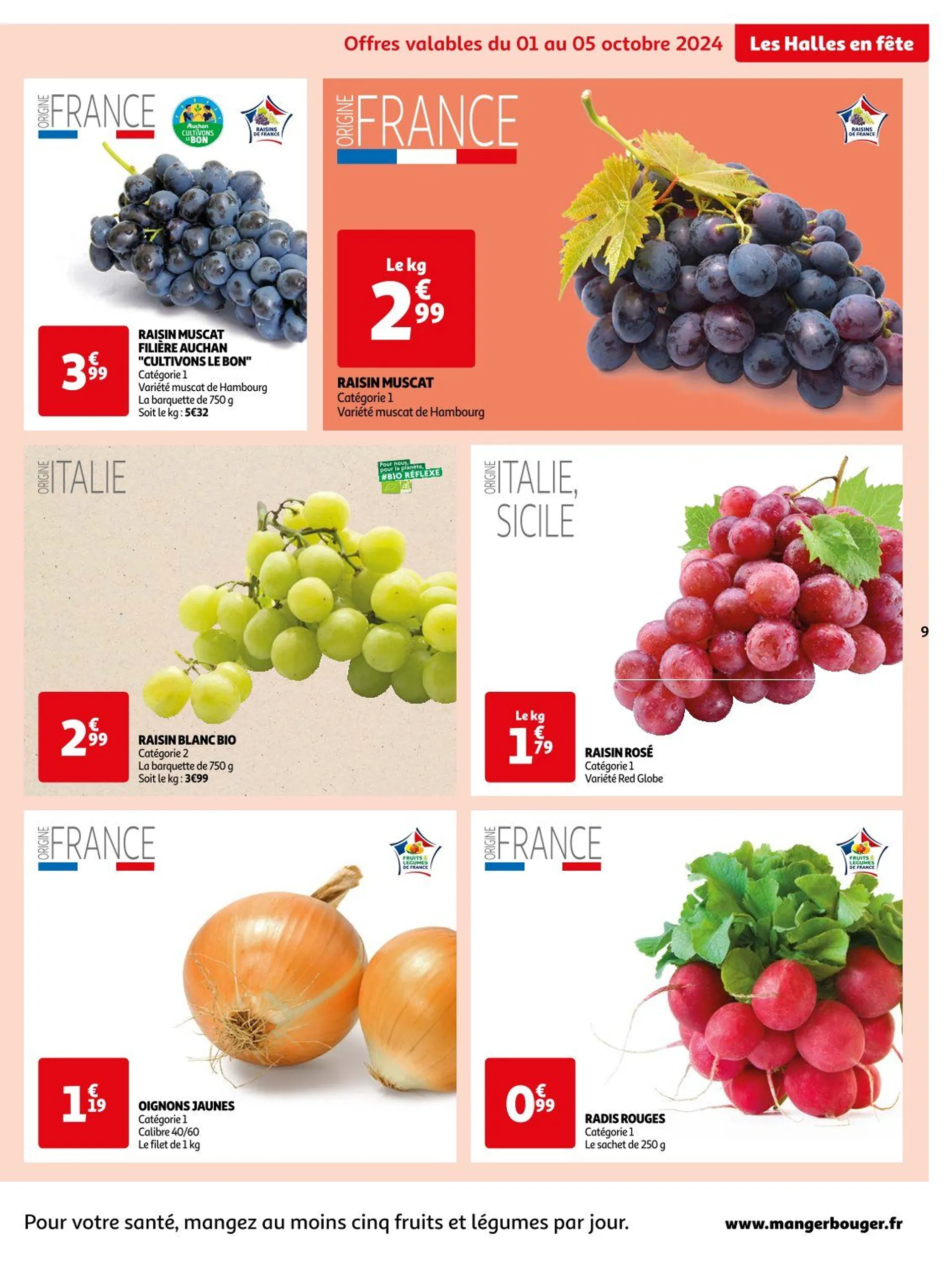 Auchan Offres de brochures du 1 octobre au 6 octobre 2024 - Catalogue page 9