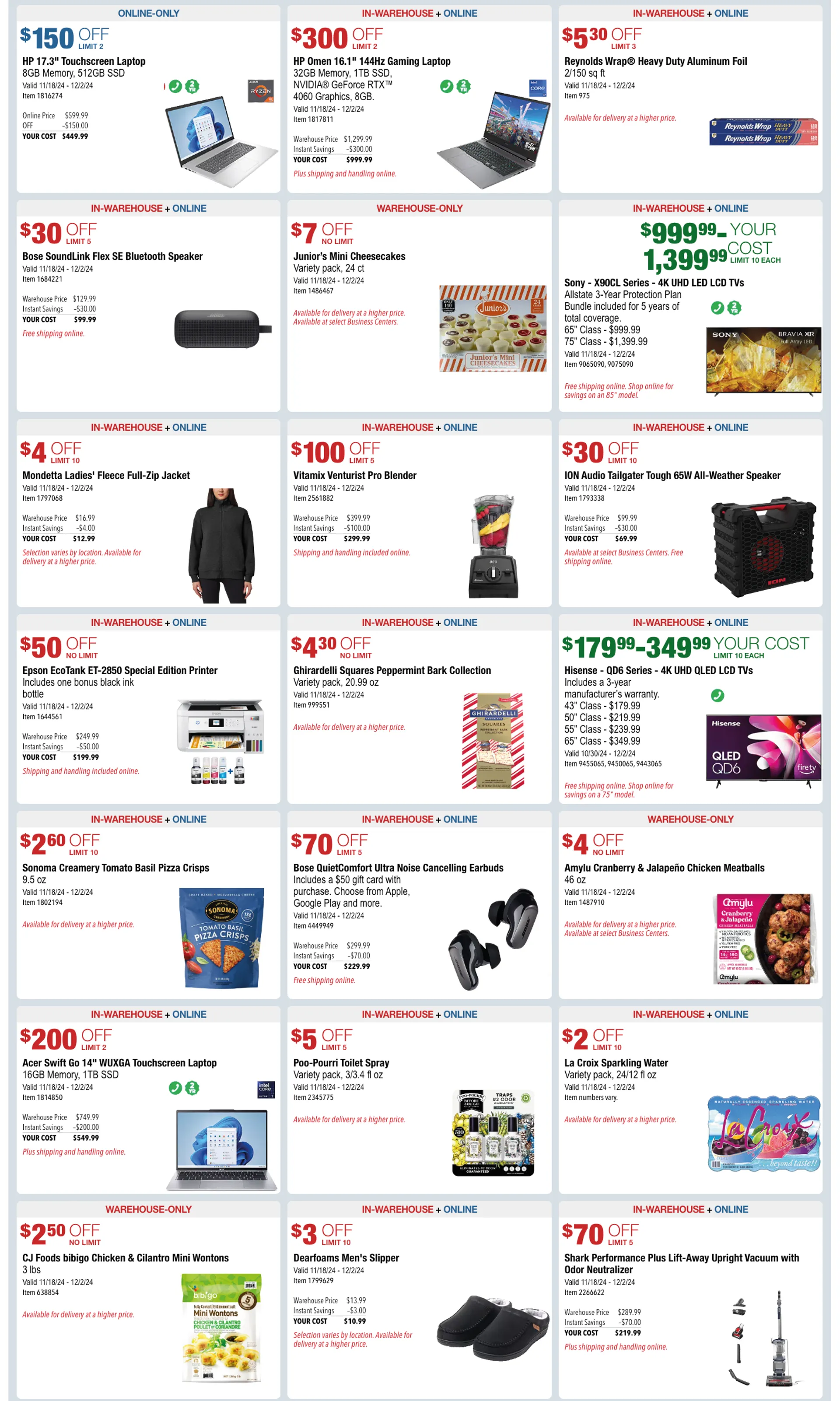 Weekly ad Costco Holiday Savings from November 1 to December 2 2024 - Page 8