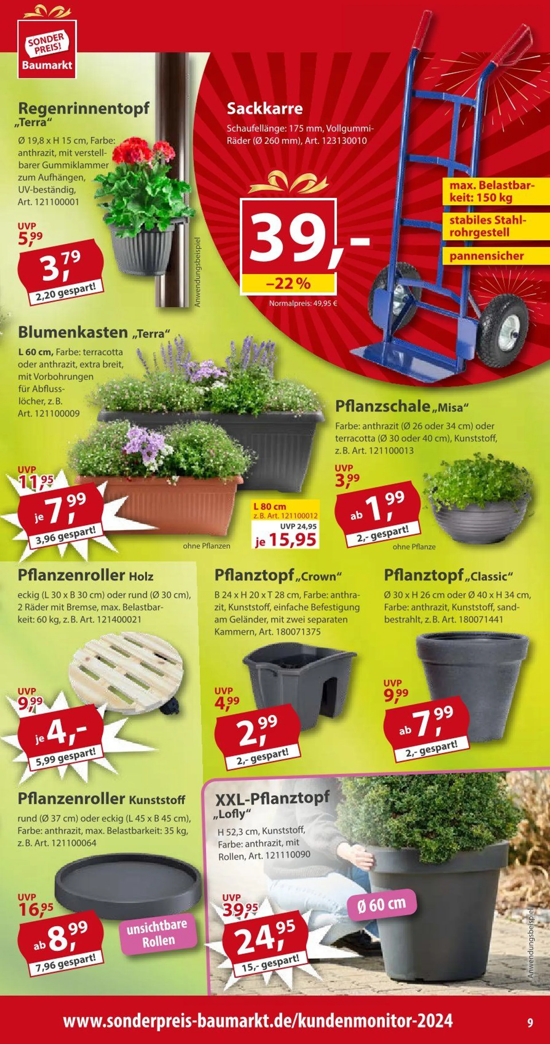 Sonderpreis-Baumarkt Prospekt von 26. April bis 2. Mai 2025 - Prospekt seite 9