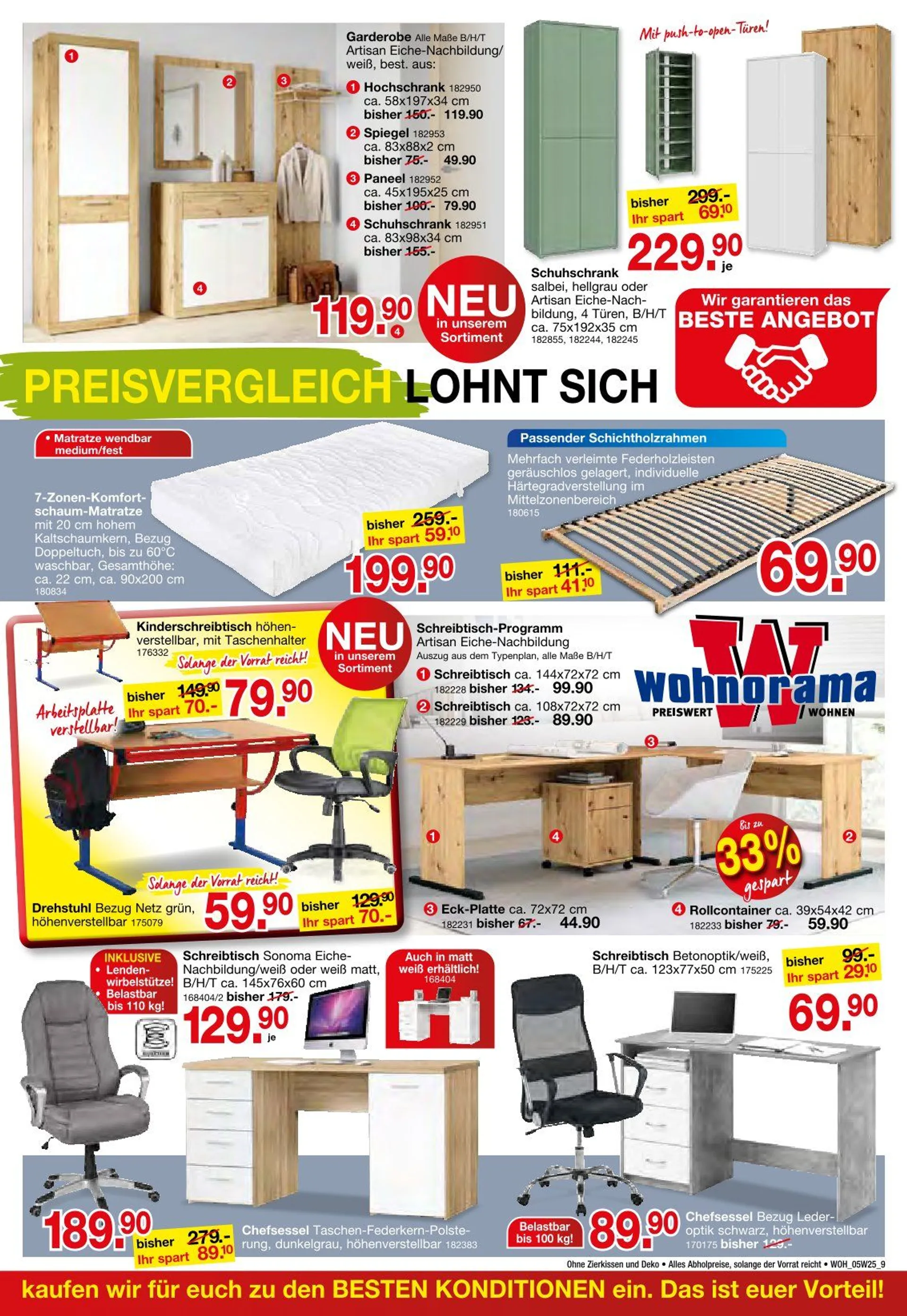 Wohnorama Angebote von 1. Mai bis 23. Mai 2025 - Prospekt seite 9
