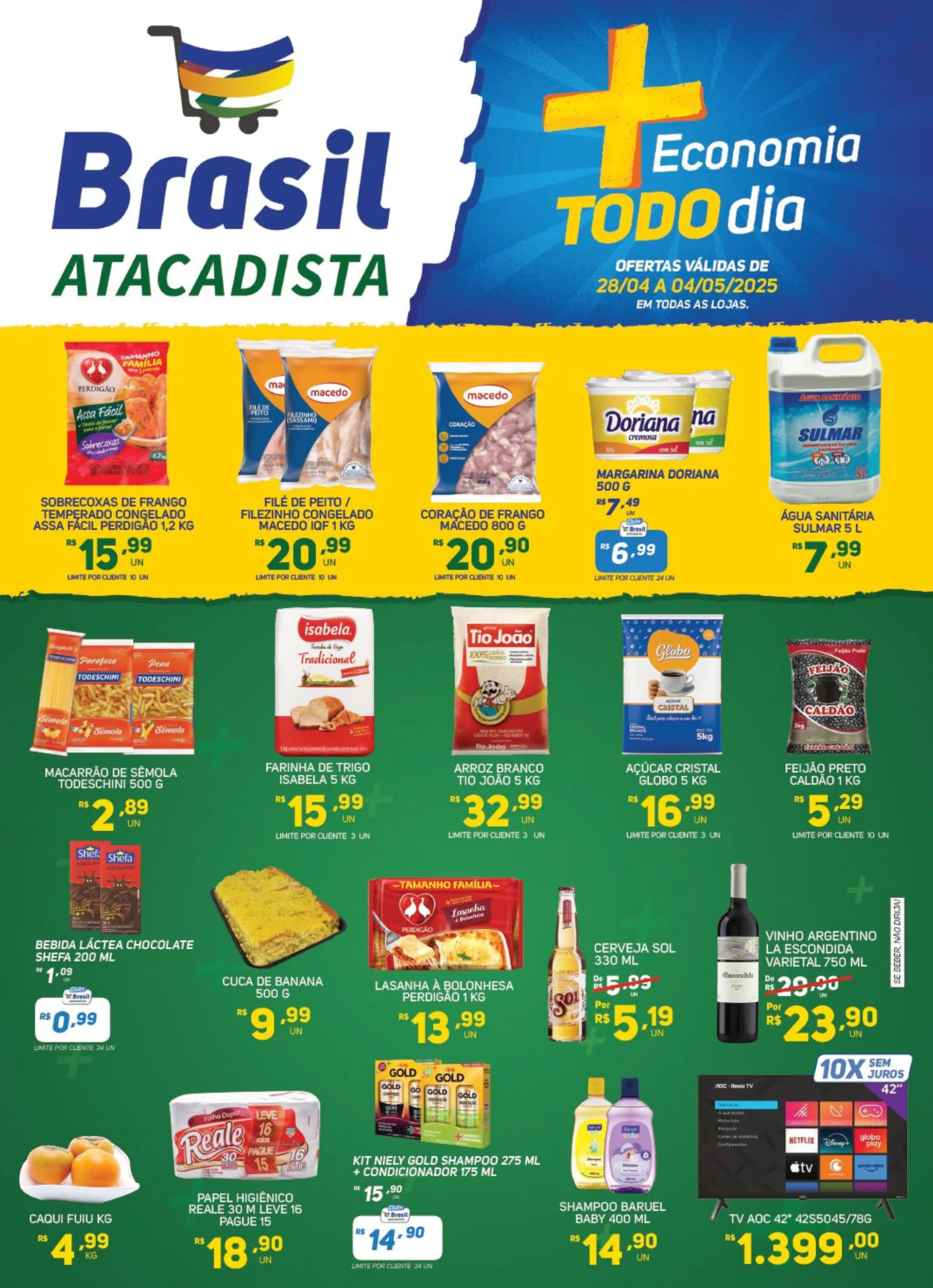 Encarte de Folhetos Brasil Atacadista 28 de abril até 29 de abril 2025 - Pagina 