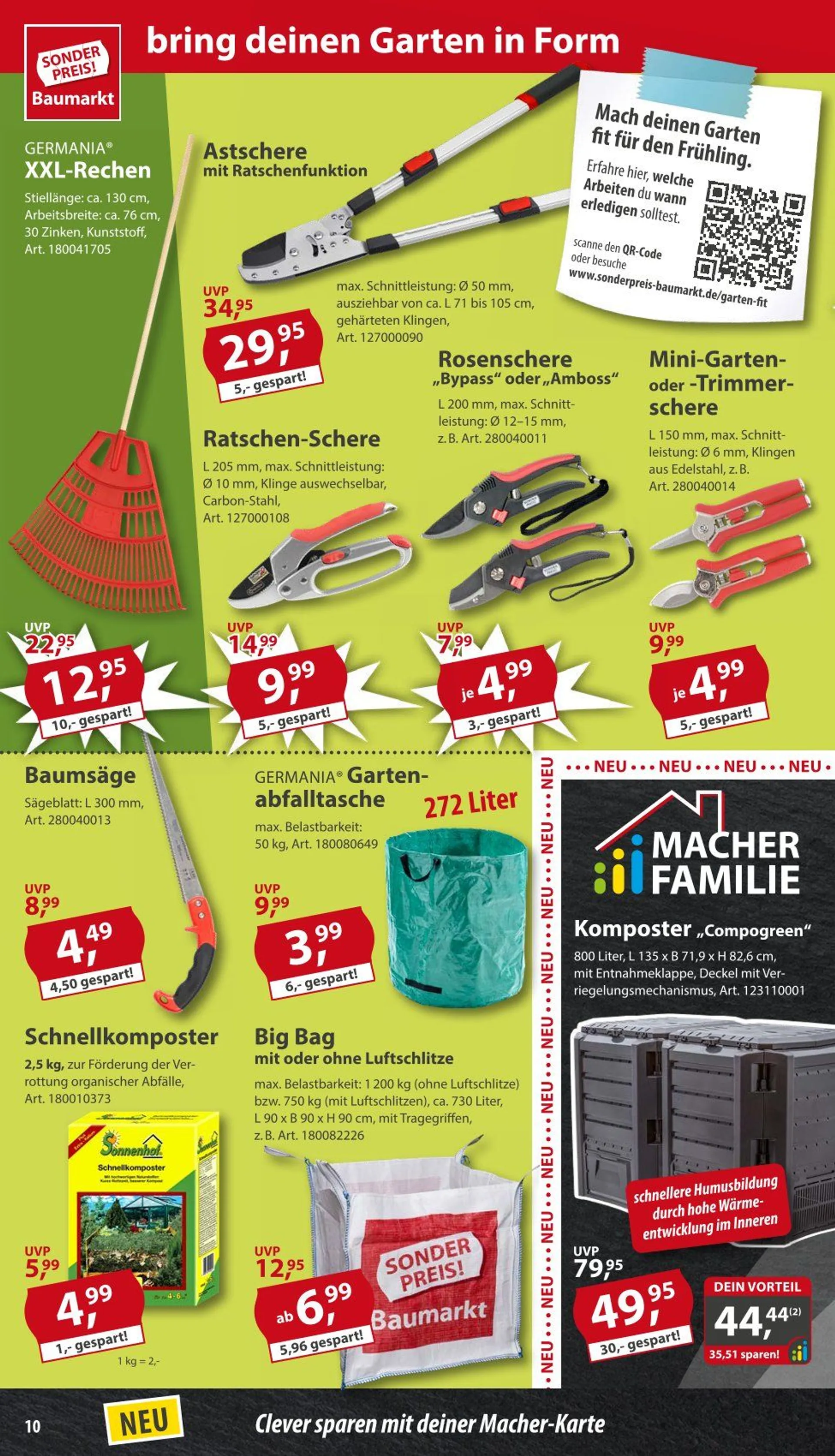 Sonderpreis-Baumarkt Prospekte von 20. Februar bis 21. Februar 2025 - Prospekt seite 10