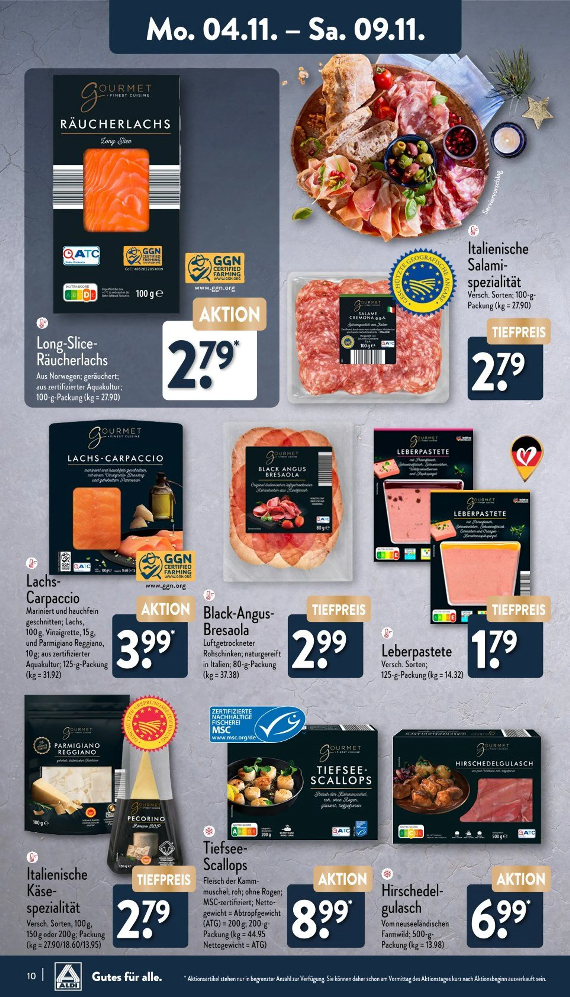 Aldi Nord Prospekt von 4. November bis 11. November 2024 - Prospekt seite 10