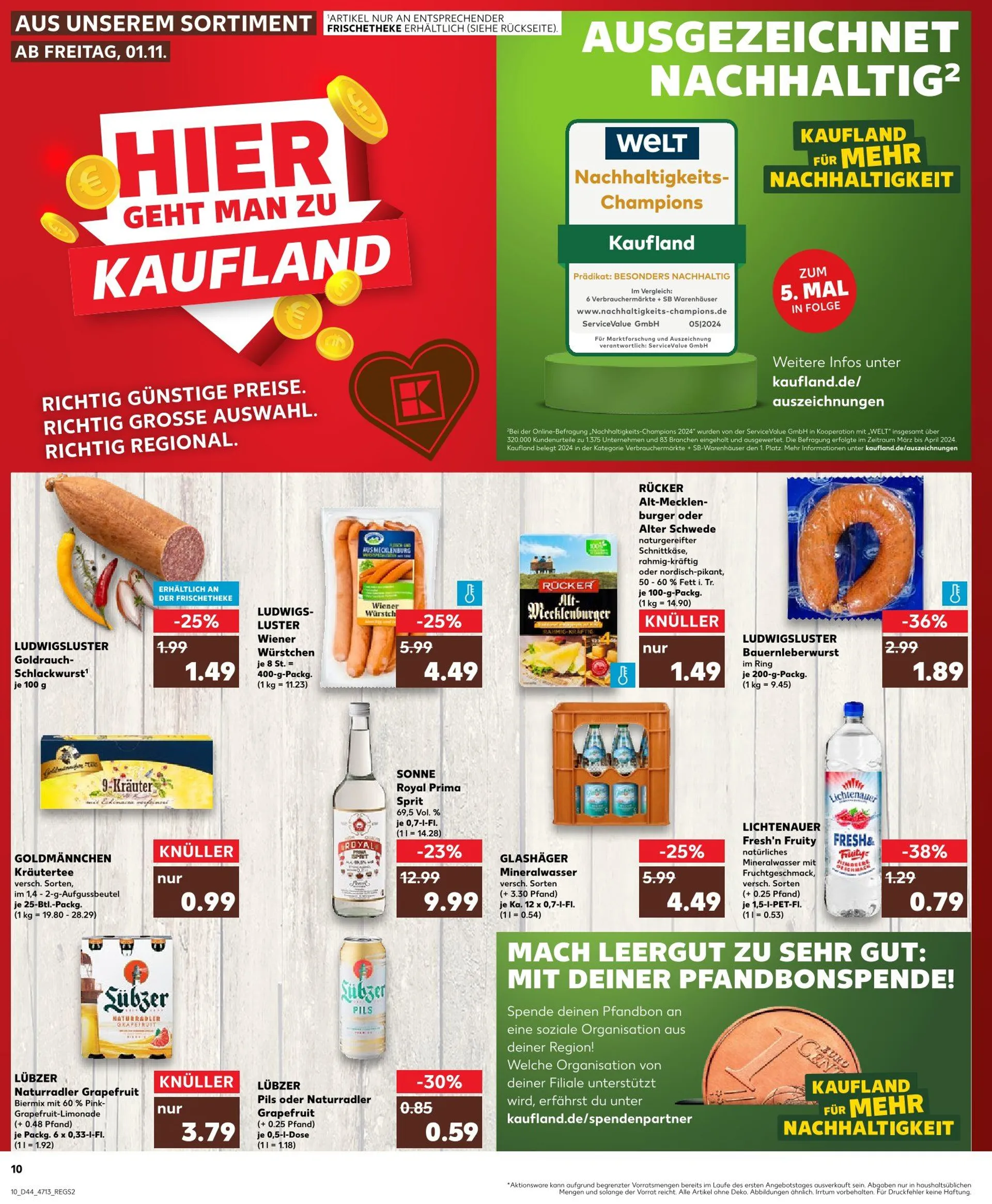 Kaufland Prospekt von 1. November bis 6. November 2024 - Prospekt seite 10