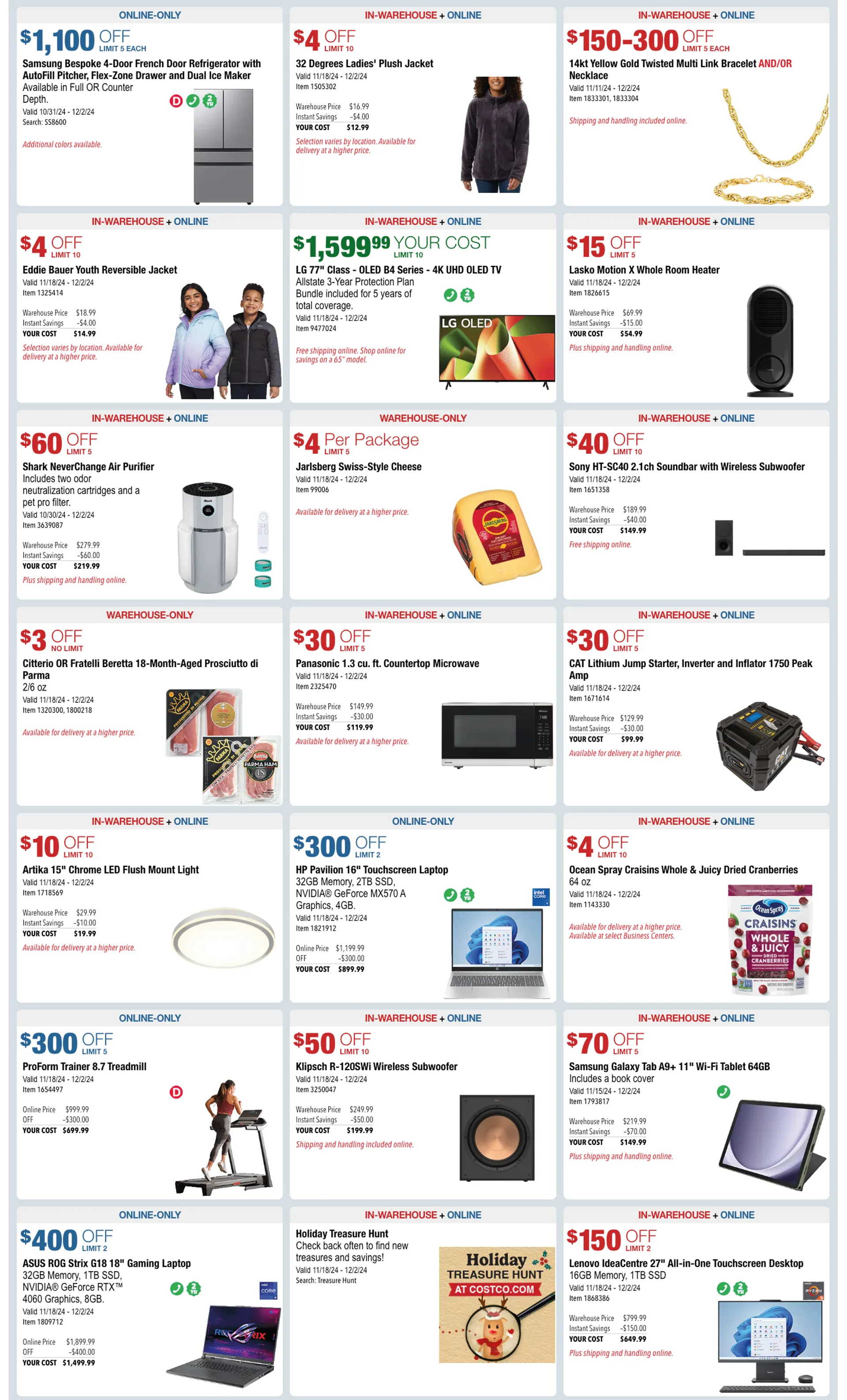 Weekly ad Costco Holiday Savings from November 1 to December 2 2024 - Page 9