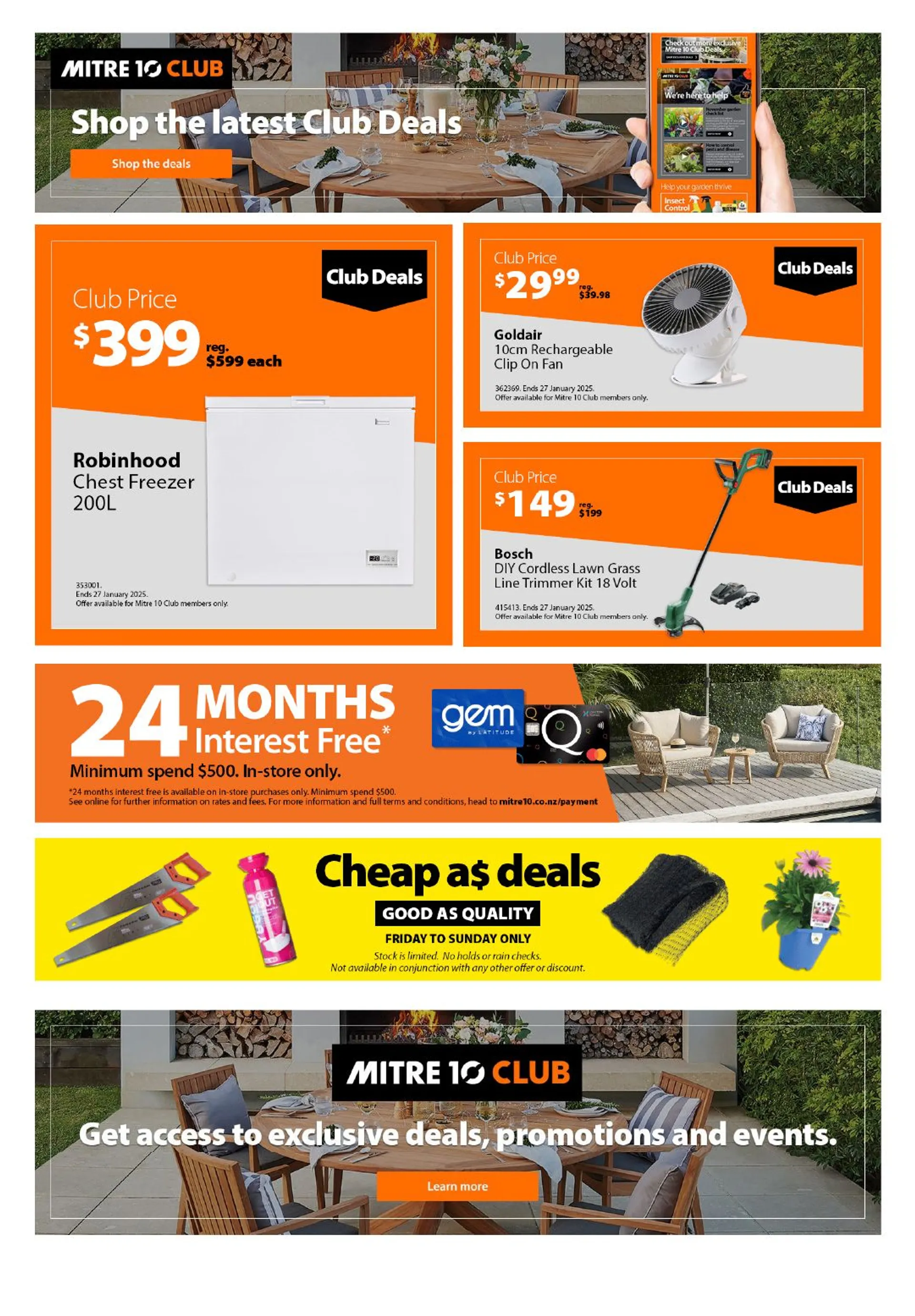 Mitre 10 Weekly Offers from 17 January to 27 January 2025 - Catalogue Page 9