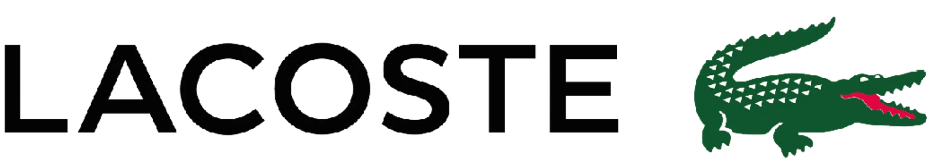 LACOSTE logo. Current catalogue