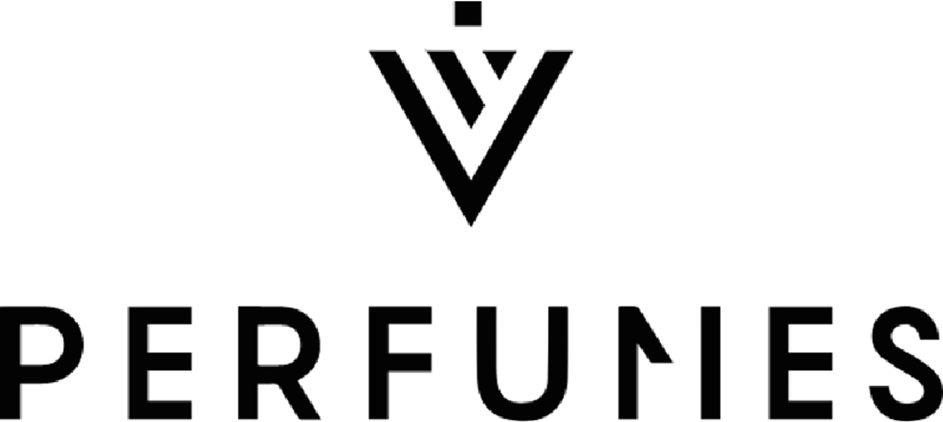 V PERFUMES logo. Current catalogue