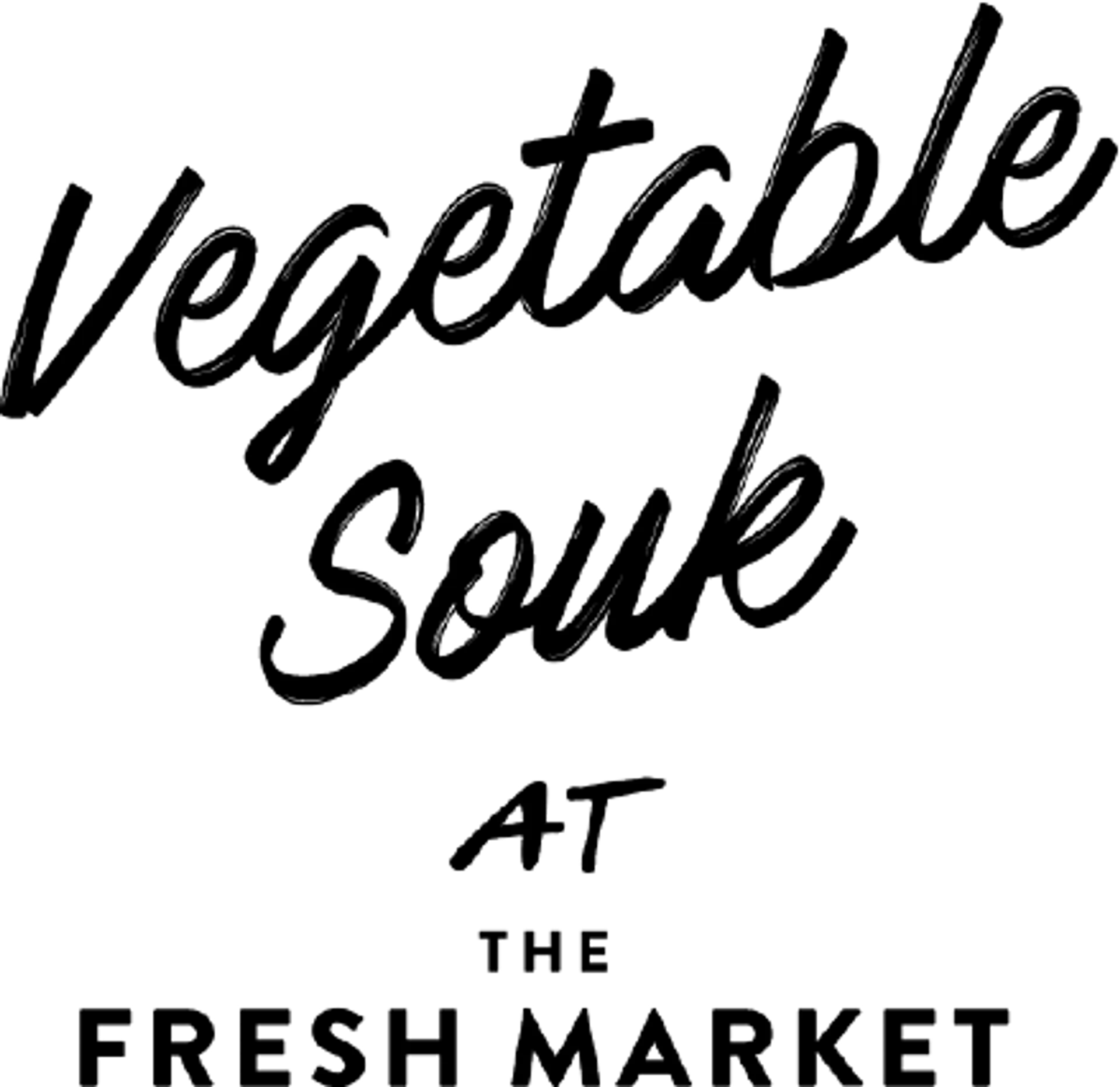 VEGETABLE SOUK AT THE FRUSH MARKET logo. Current catalogue