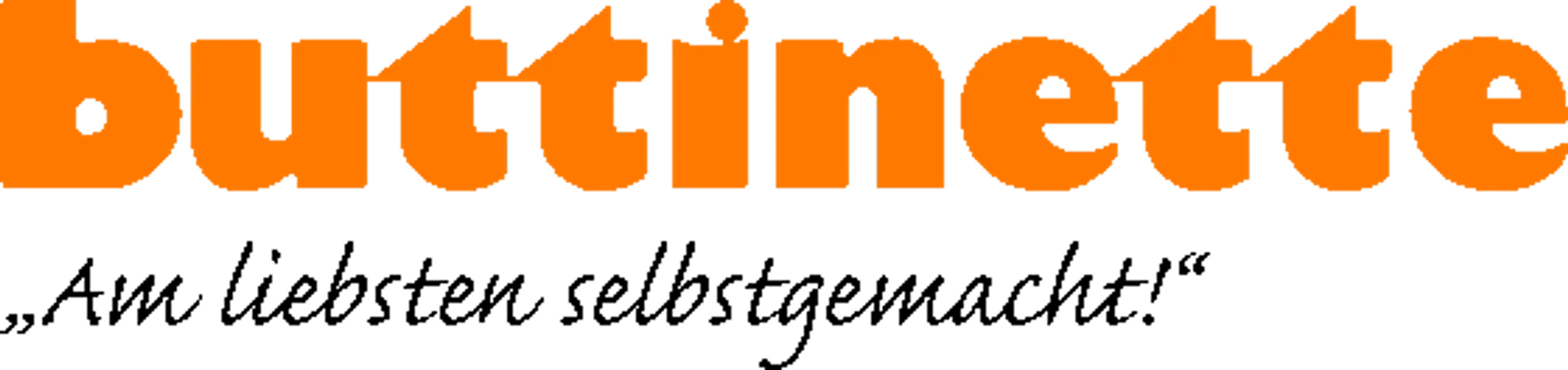 BUTTINETTE logo die aktuell Flugblatt