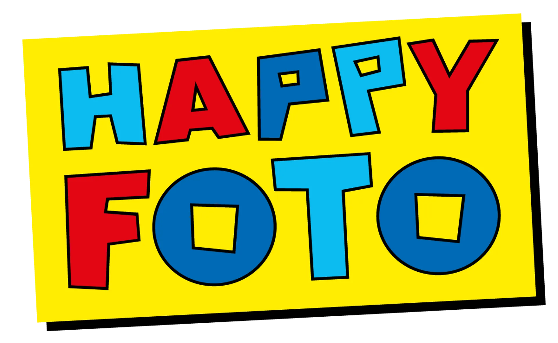 HAPPYFOTO logo die aktuell Flugblatt