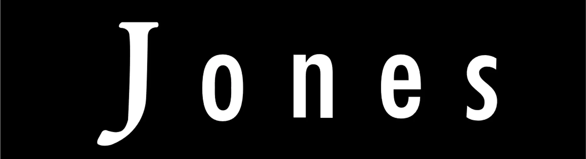 JONES logo die aktuell Flugblatt