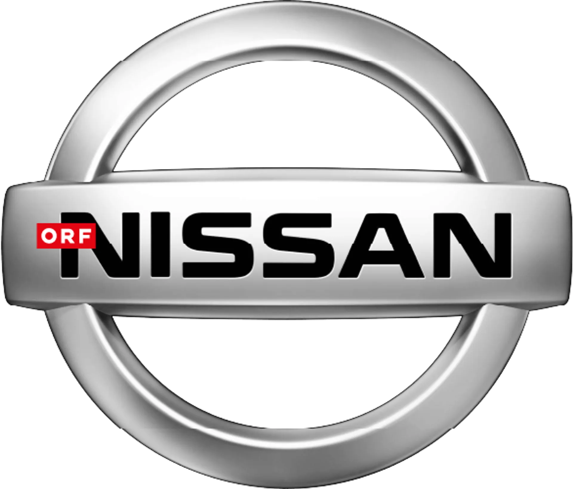 NISSAN logo die aktuell Flugblatt