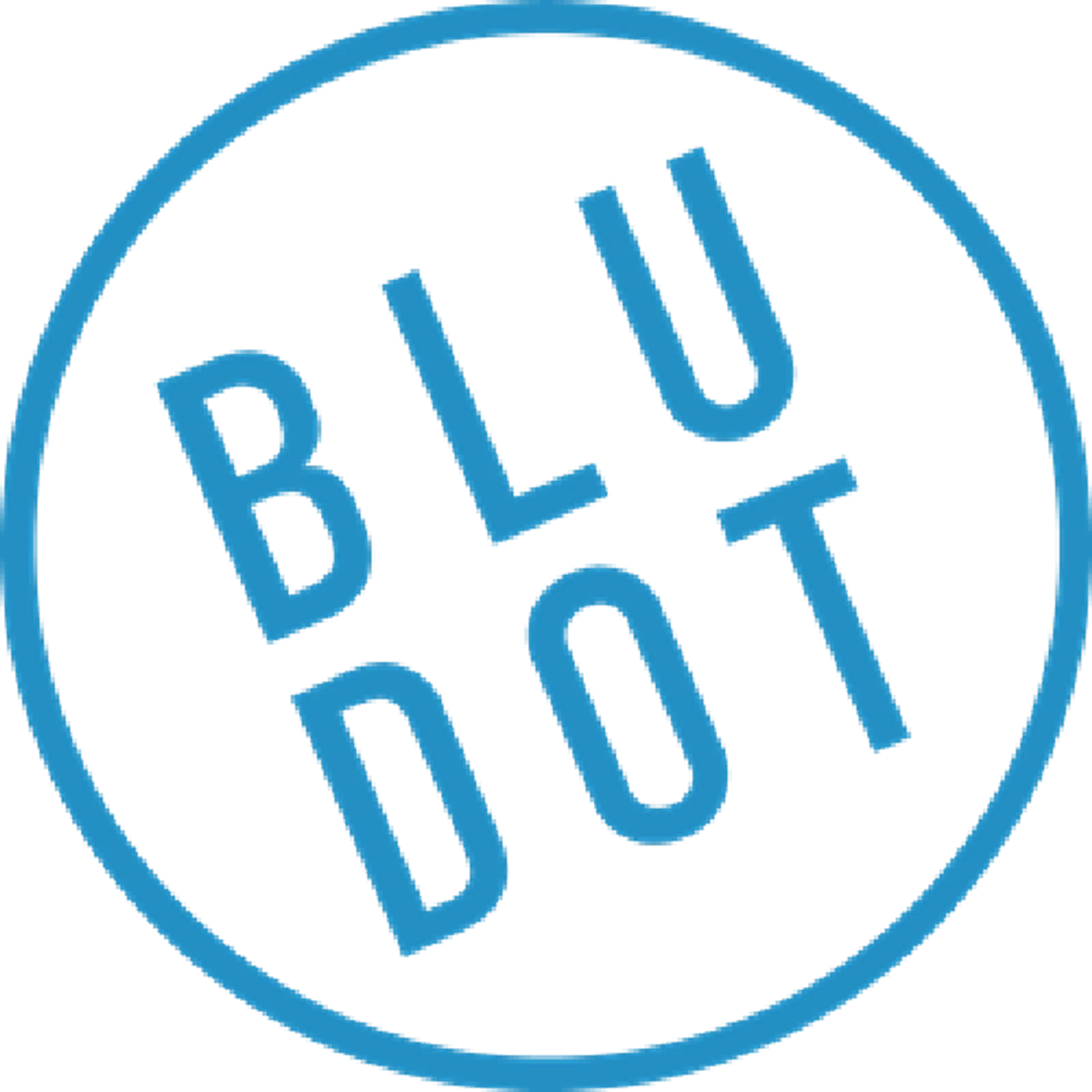 BLU DOT logo of current flyer