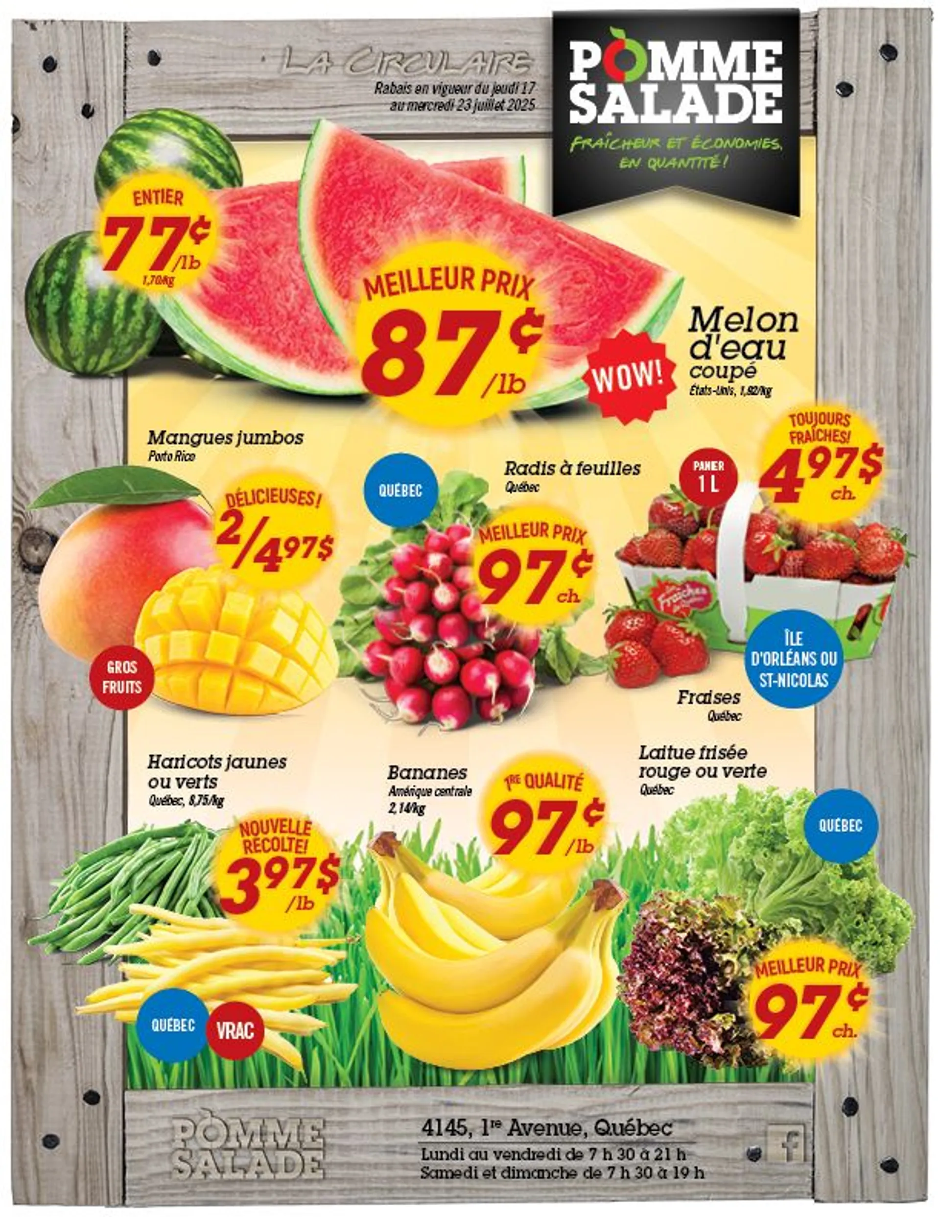 Pomme Salade flyers  from July 17 to July 23 2025 - flyer page 1