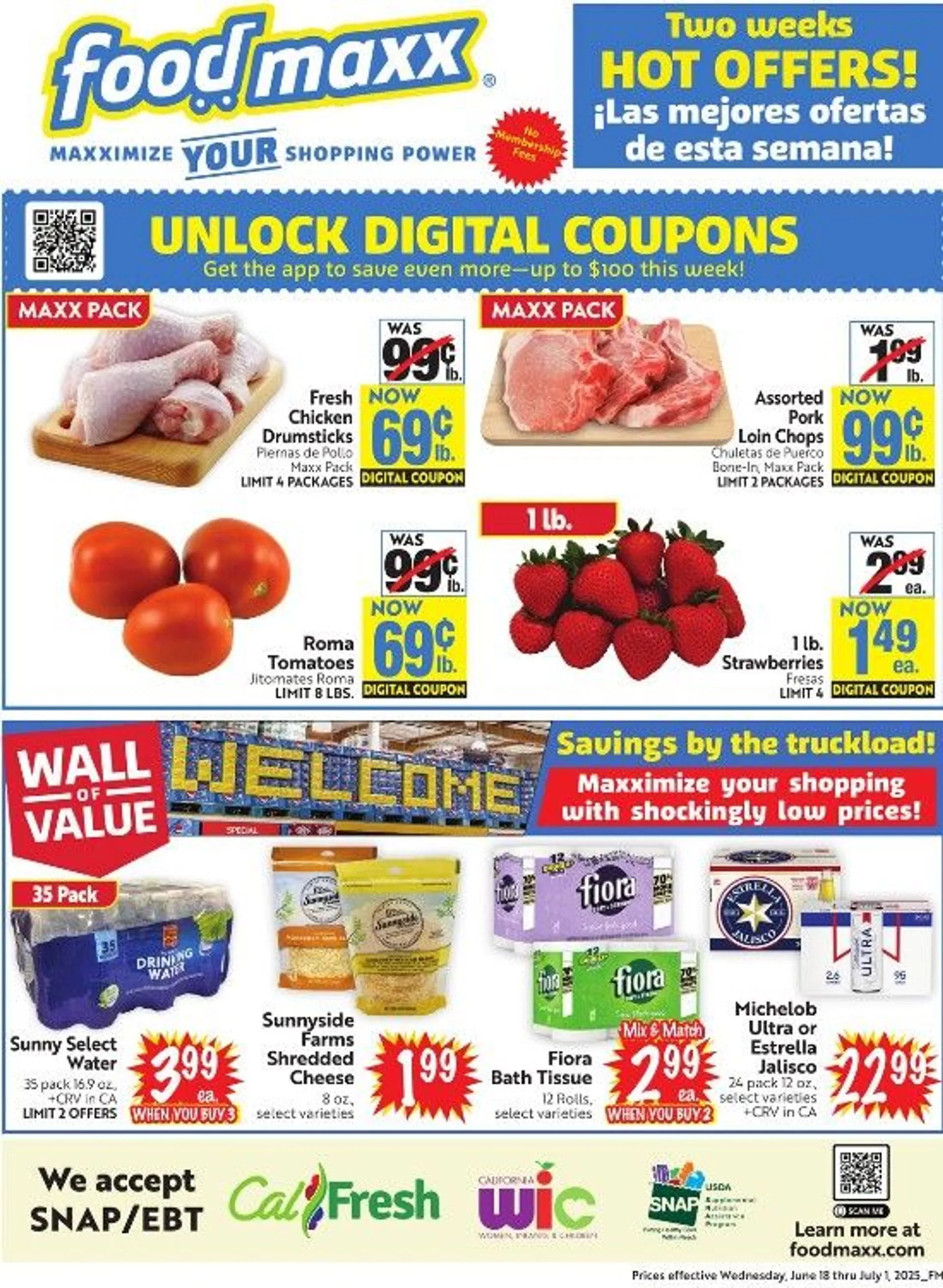 Weekly ad FoodMaxx weekly ads from June 18 to July 1 2025 - Page 1