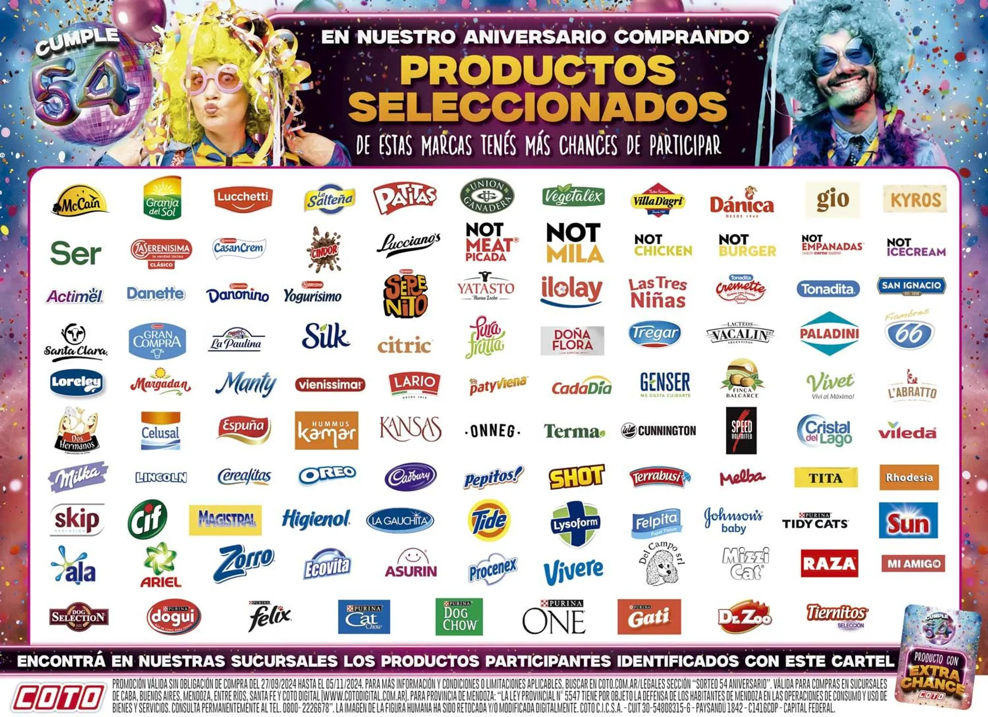 Ofertas de Coto Productos seleccionados 27 de septiembre al 5 de noviembre 2024 - Página 1 del catálogo