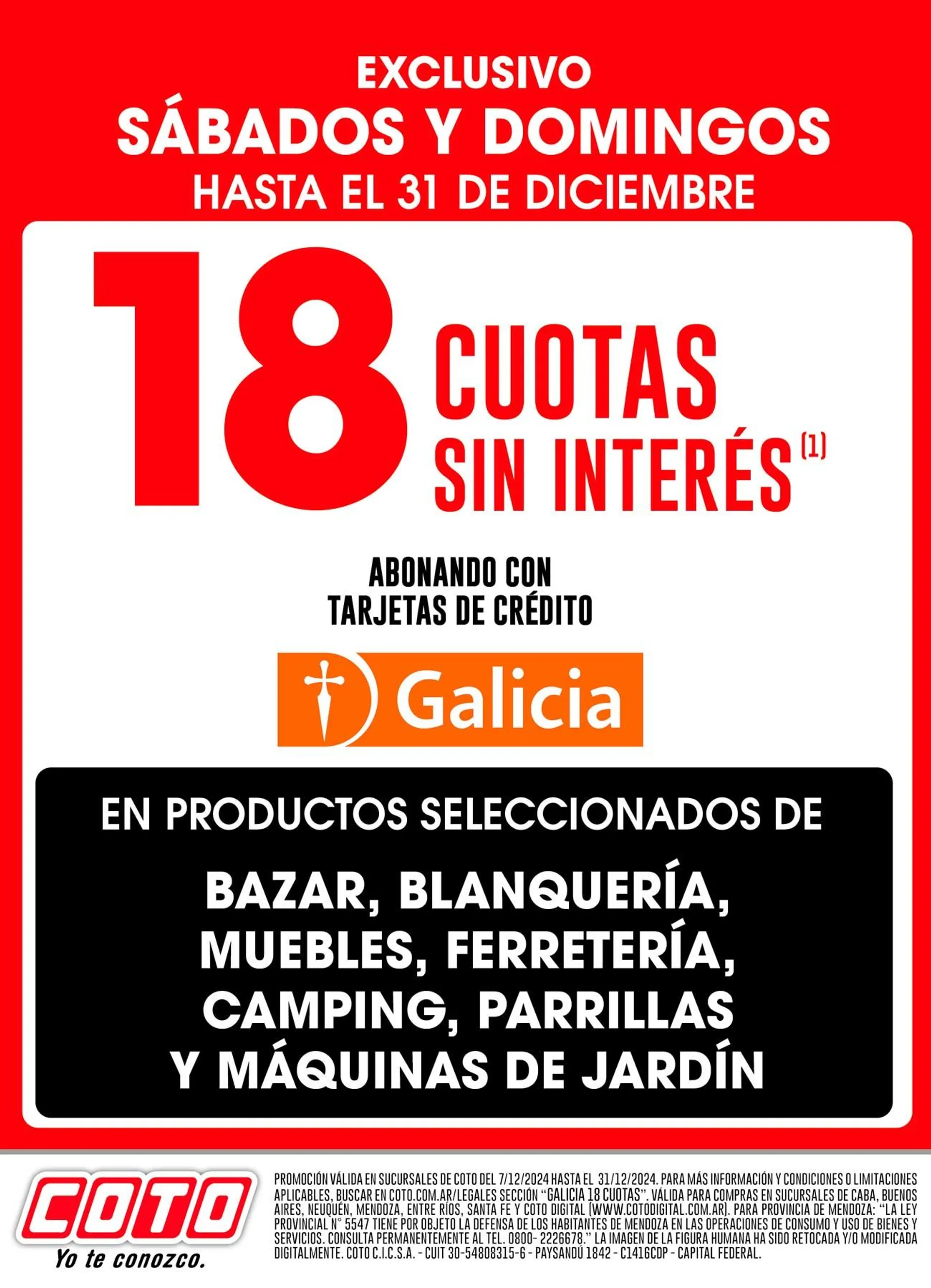 Ofertas de Coto Promociones bancarias 17 de octubre al 31 de diciembre 2024 - Página 1 del catálogo