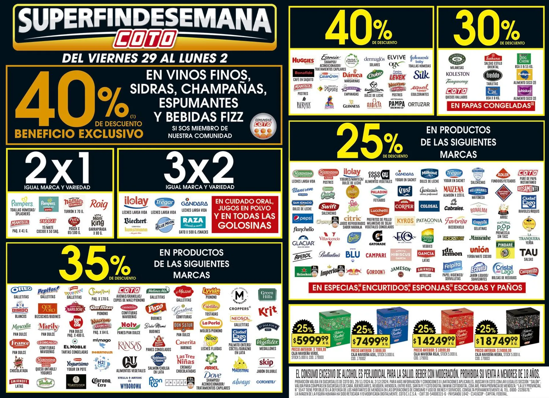 Ofertas de Coto Ofertas de fin de semana! 29 de noviembre al 2 de diciembre 2024 - Página 1 del catálogo