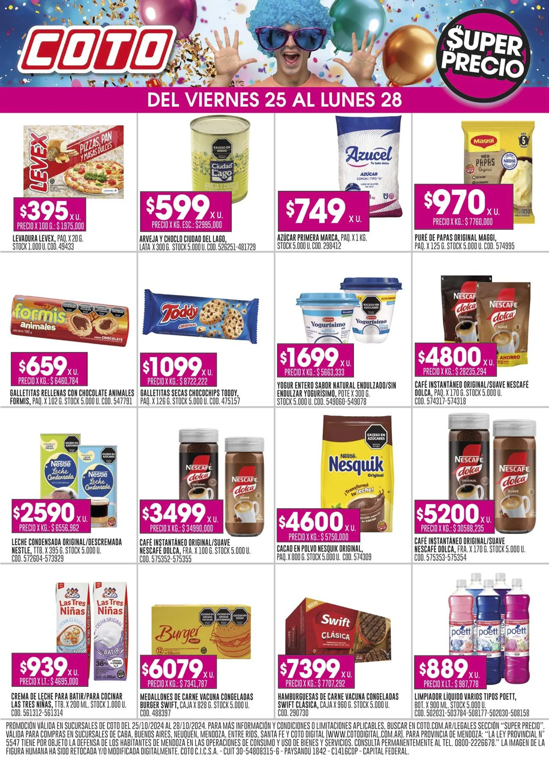 Ofertas de Coto Catalogo Descuentos 28 de octubre al 29 de octubre 2024 - Página 1 del catálogo