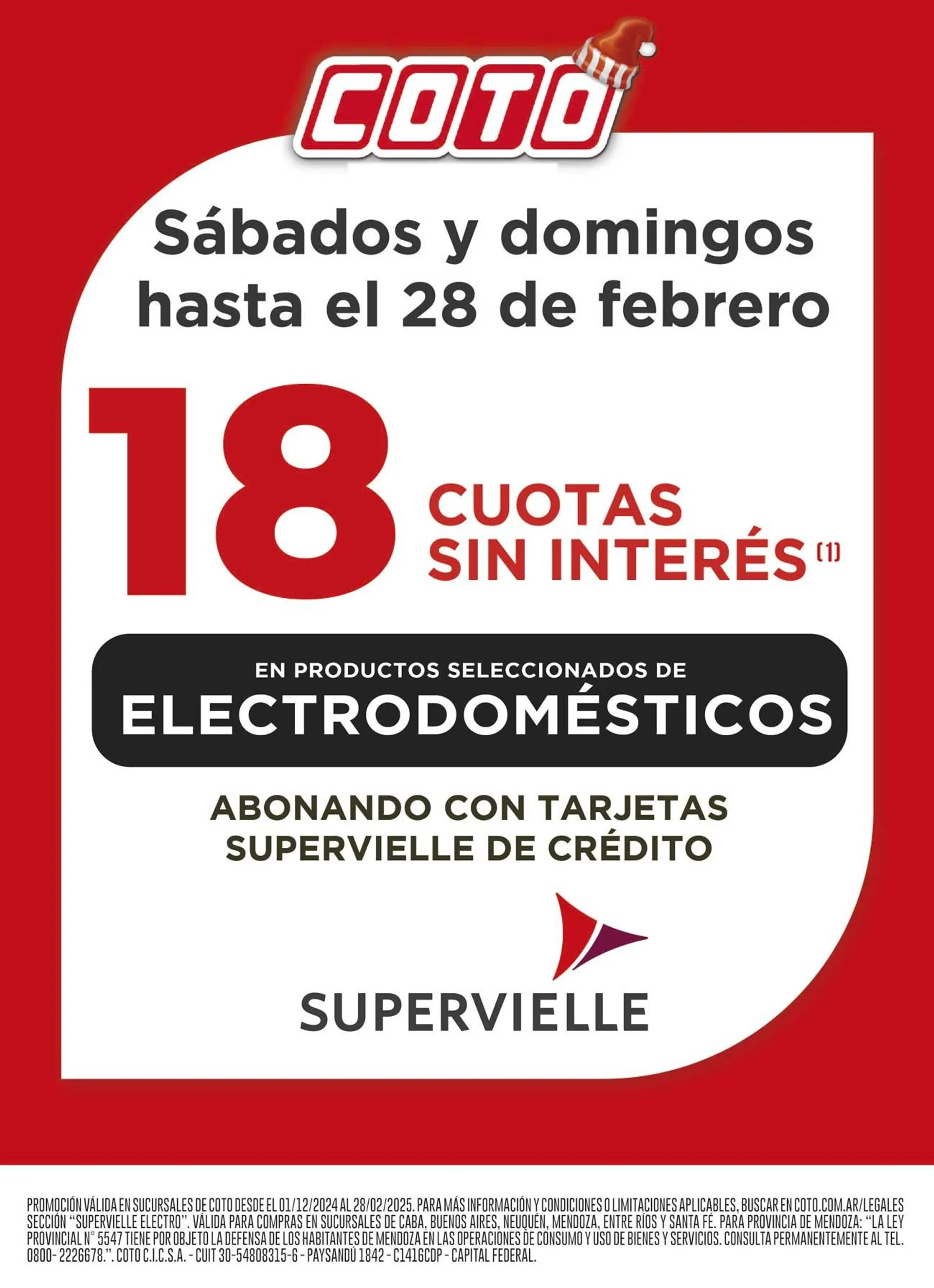 Coto Descuento Supervelle disponible hasta el 28 de febrero de 2025