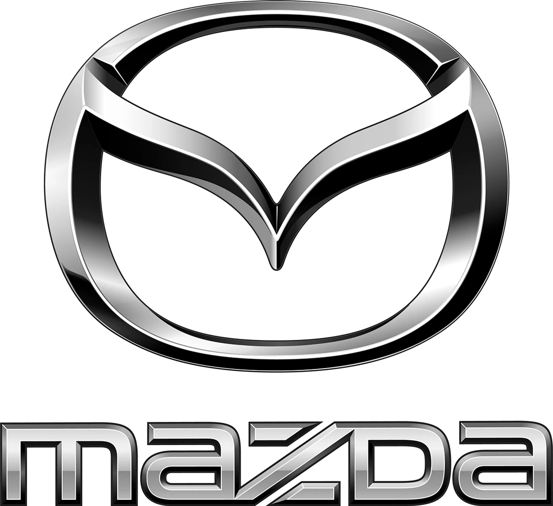 MAZDA logo in de folder van deze week