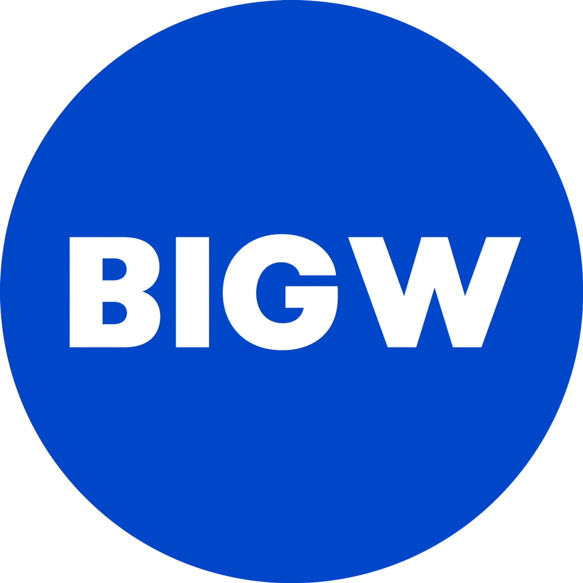 BIG W logo of current flyer