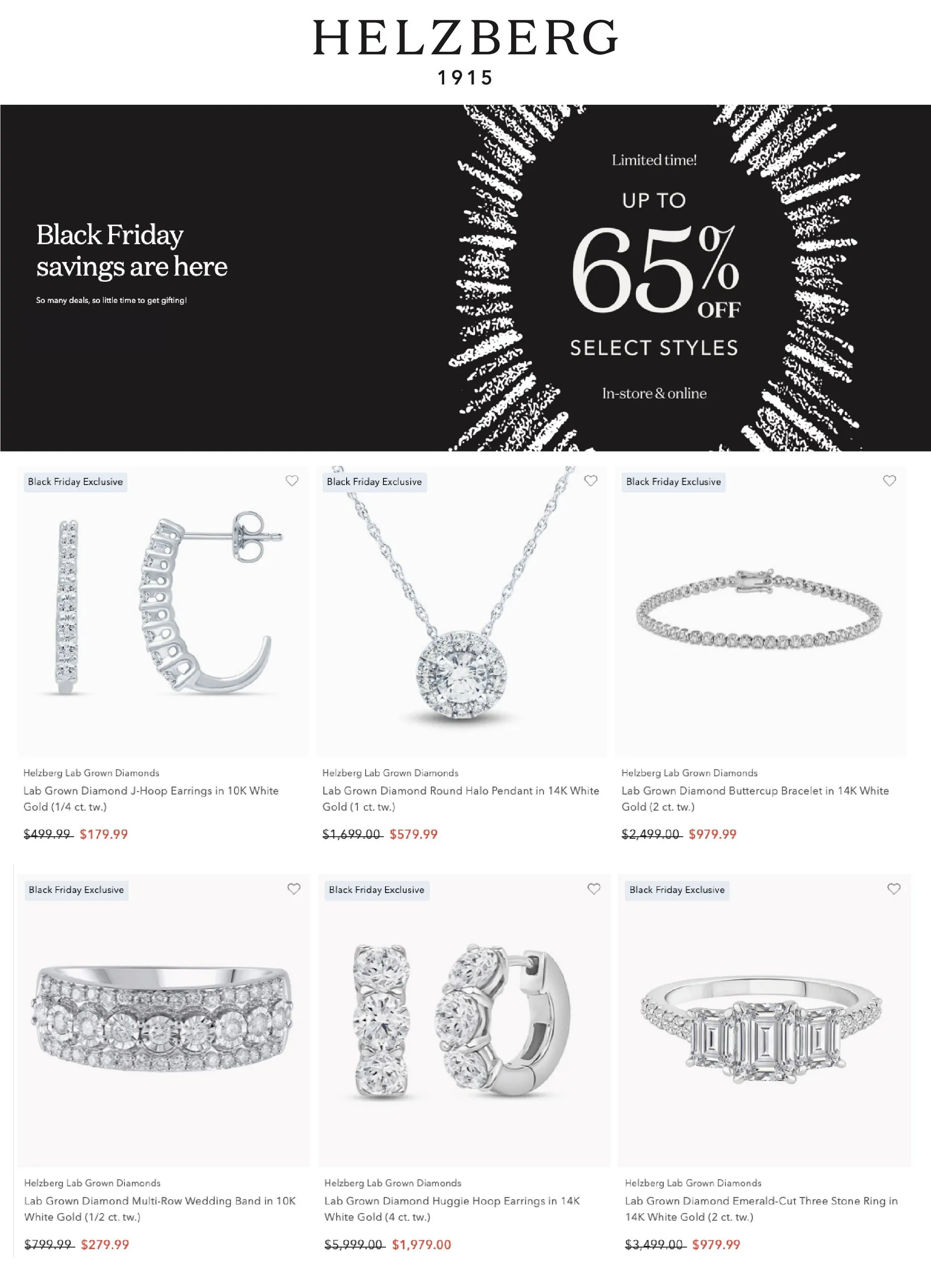 Weekly ad Helzberg Sales from December 5 to December 19 2024 - Page 1