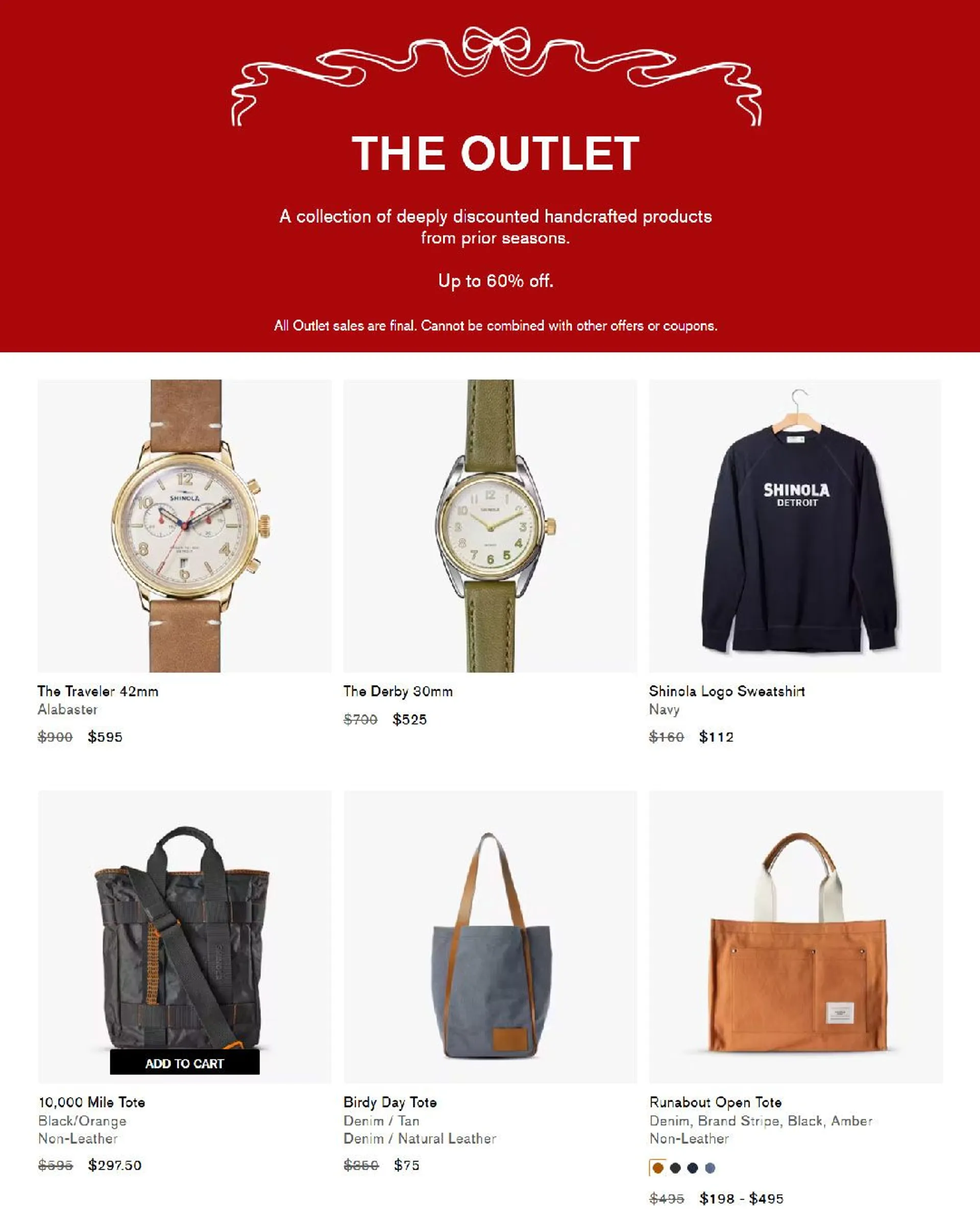 Weekly ad Shinola Sales from November 20 to December 5 2024 - Page 