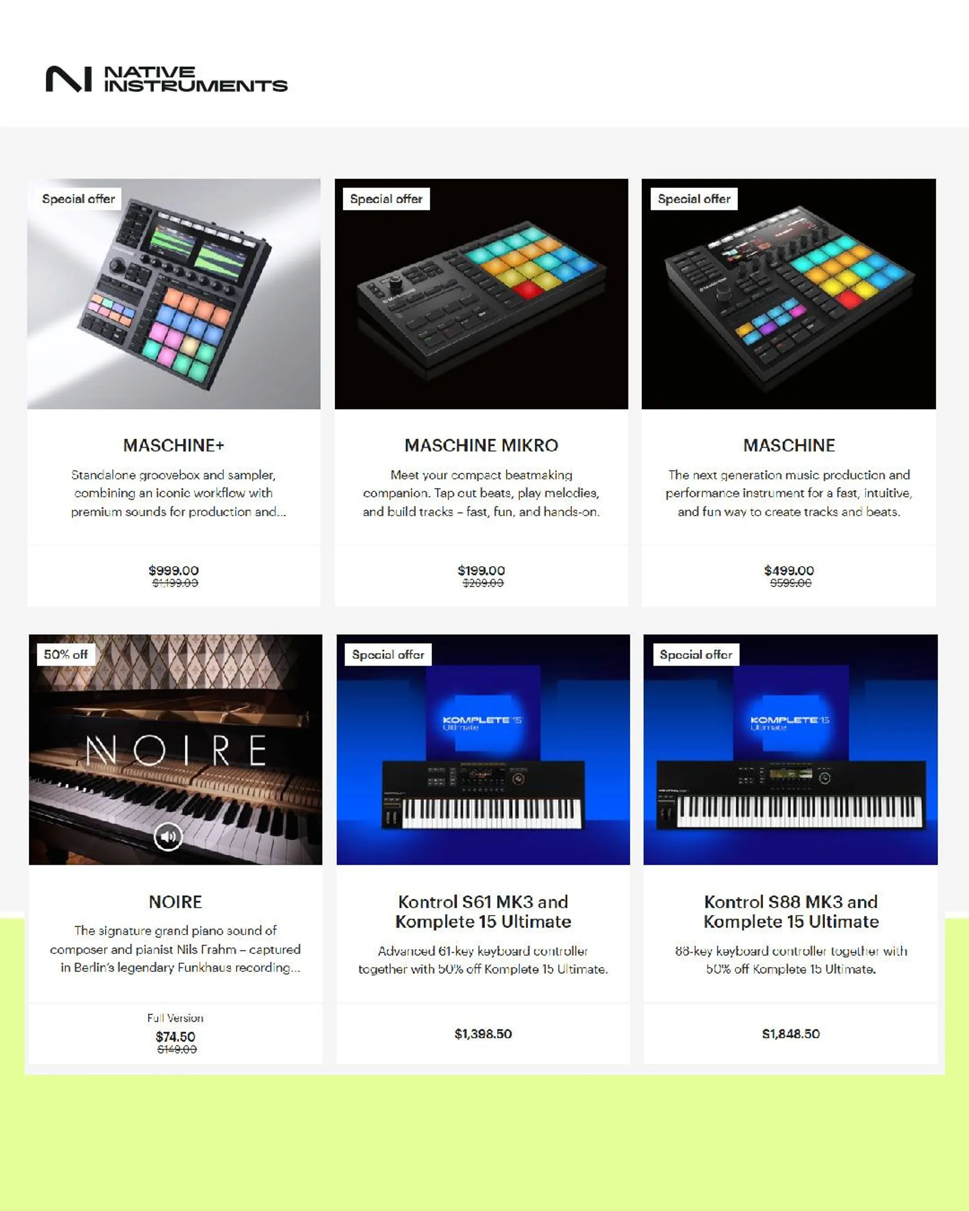 Weekly ad Native Instruments Sales from November 20 to December 5 2024 - Page 