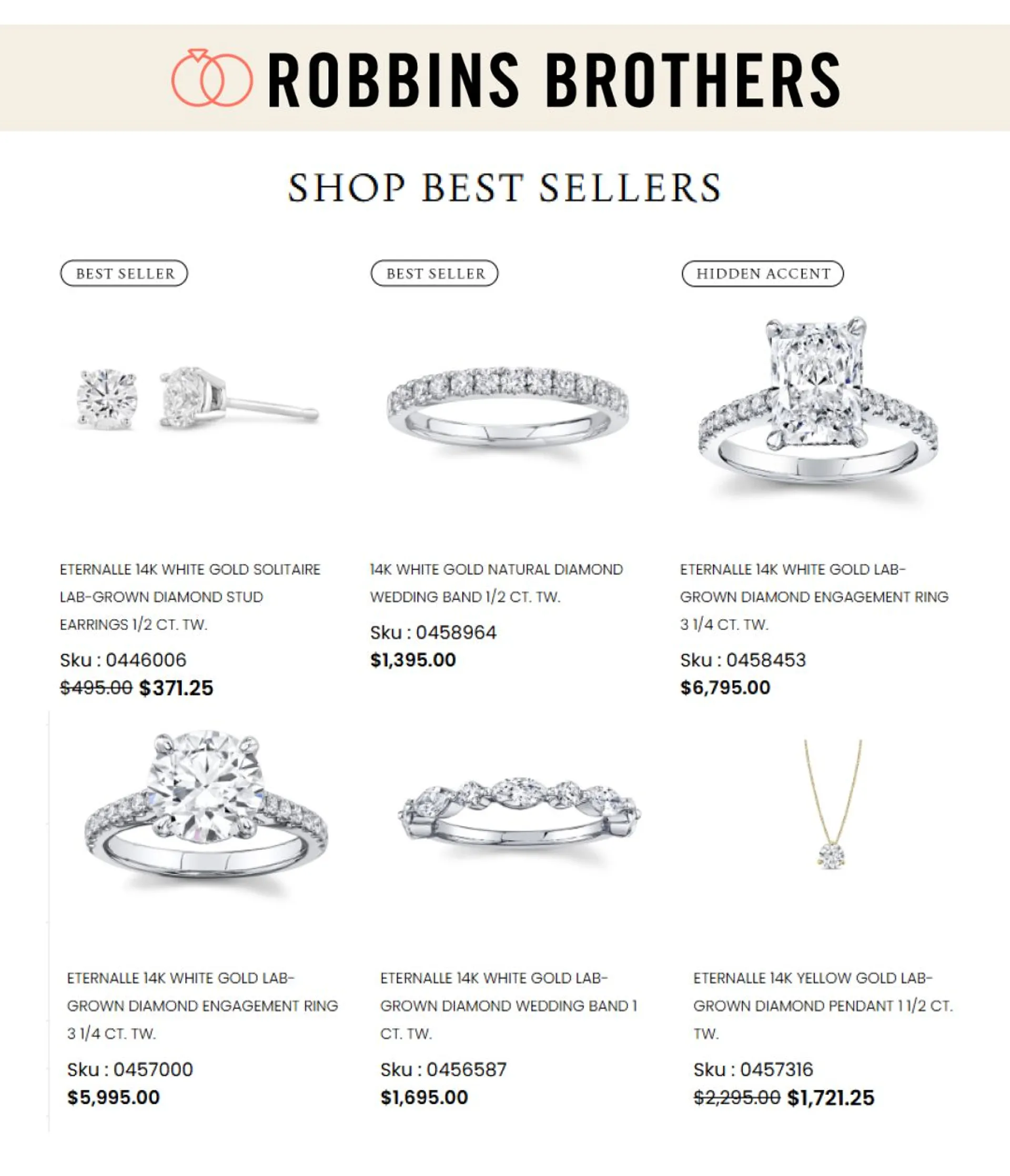 Weekly ad Robbins Brothers Sales from November 20 to December 5 2024 - Page 