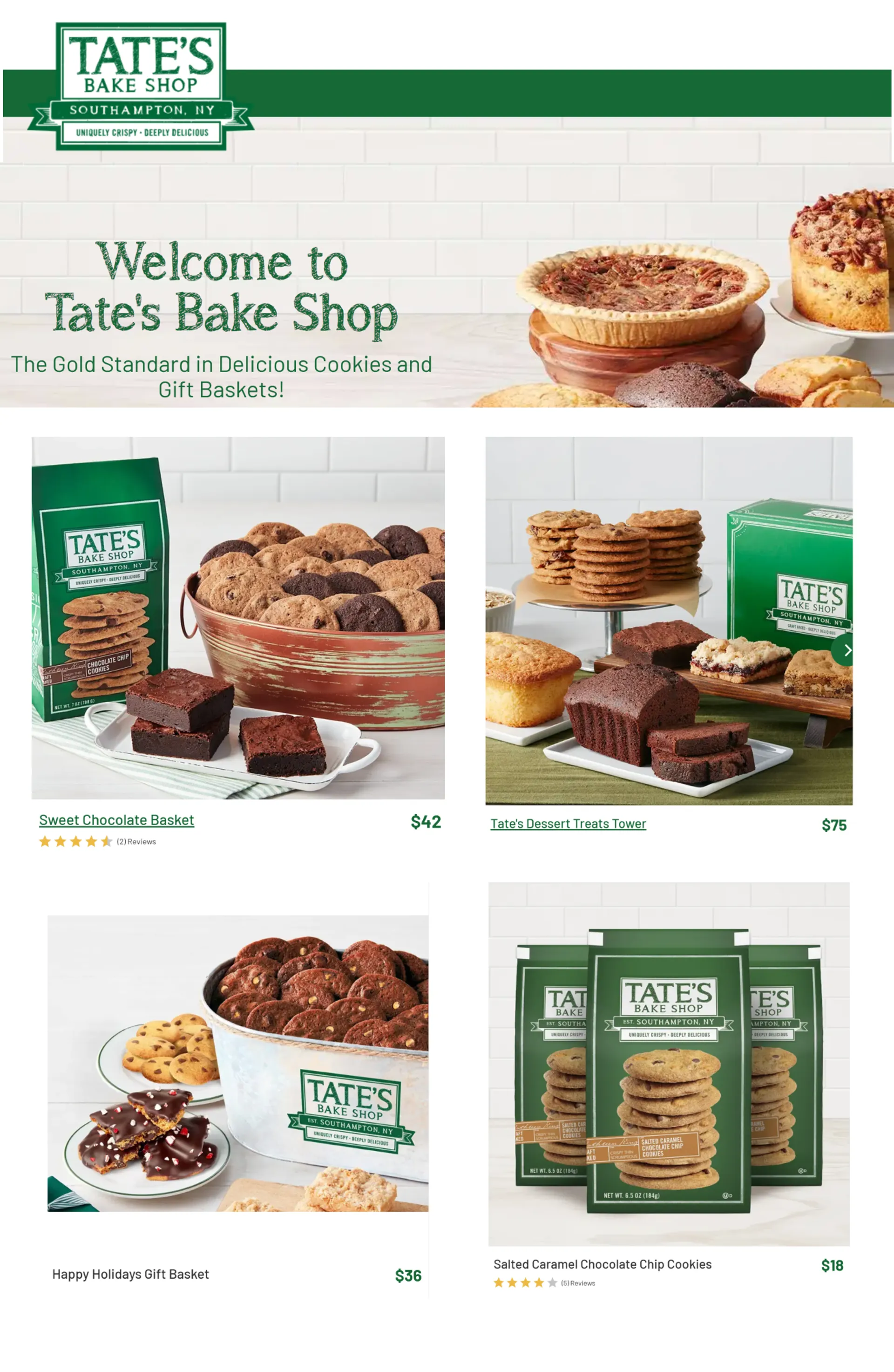 Weekly ad Tate's Bake Shop Sales from November 20 to December 5 2024 - Page 