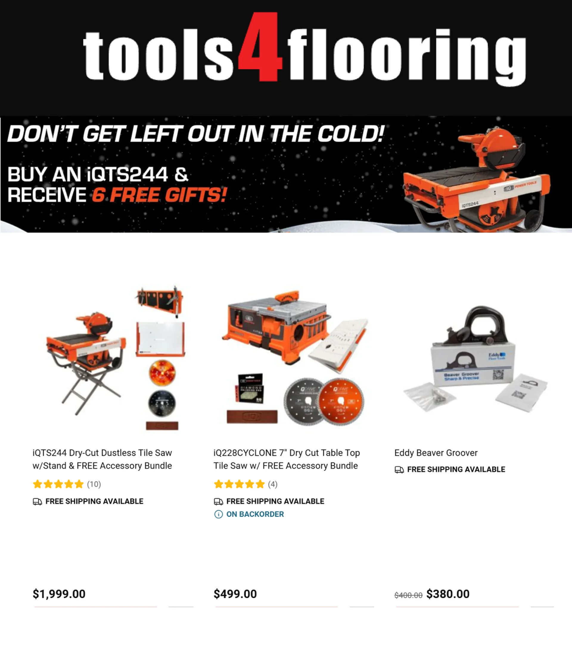 Weekly ad Tools4Flooring Sales from November 20 to December 5 2024 - Page 