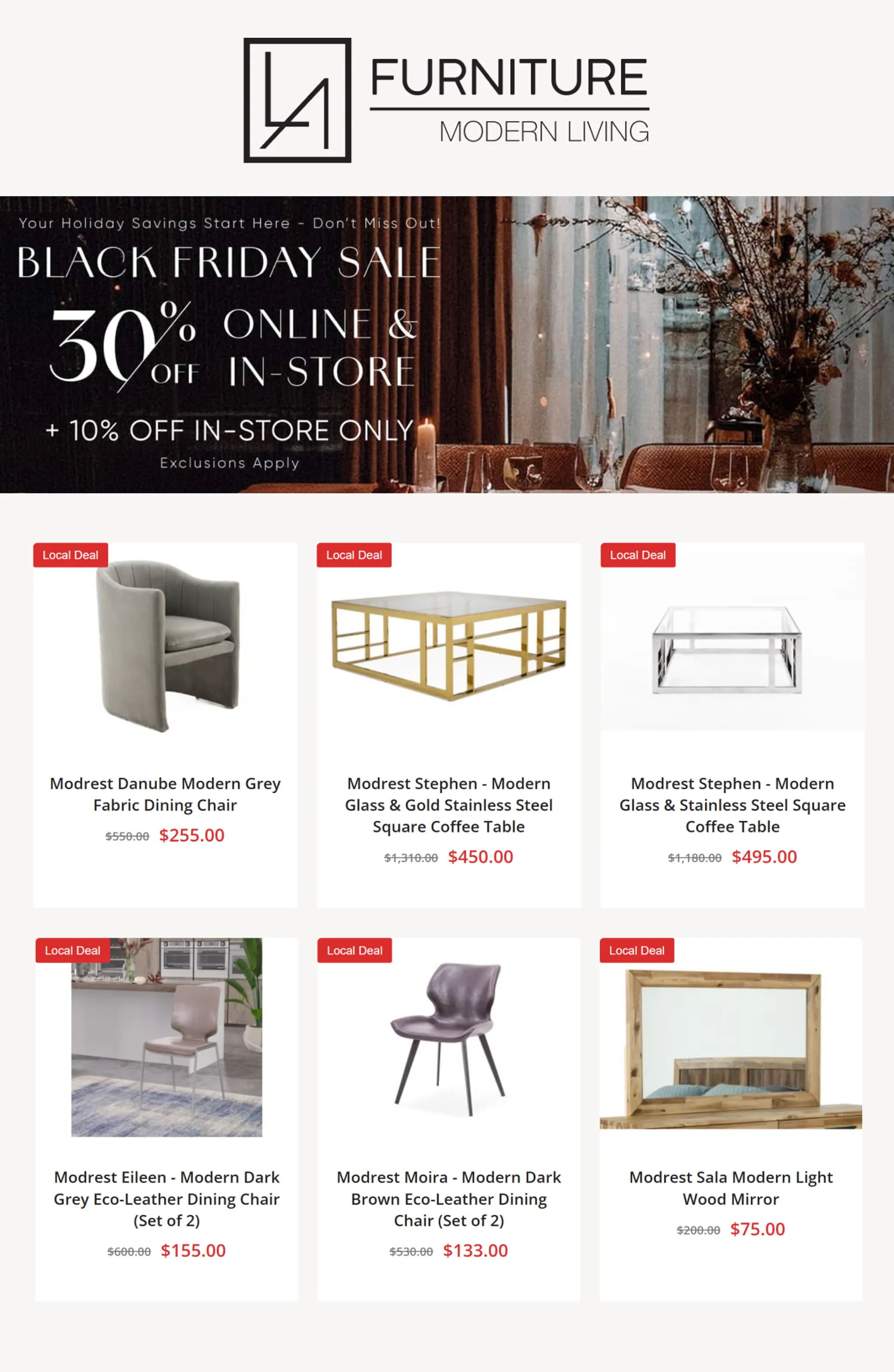 Weekly ad LA Furniture Store Sales from December 5 to December 19 2024 - Page 2