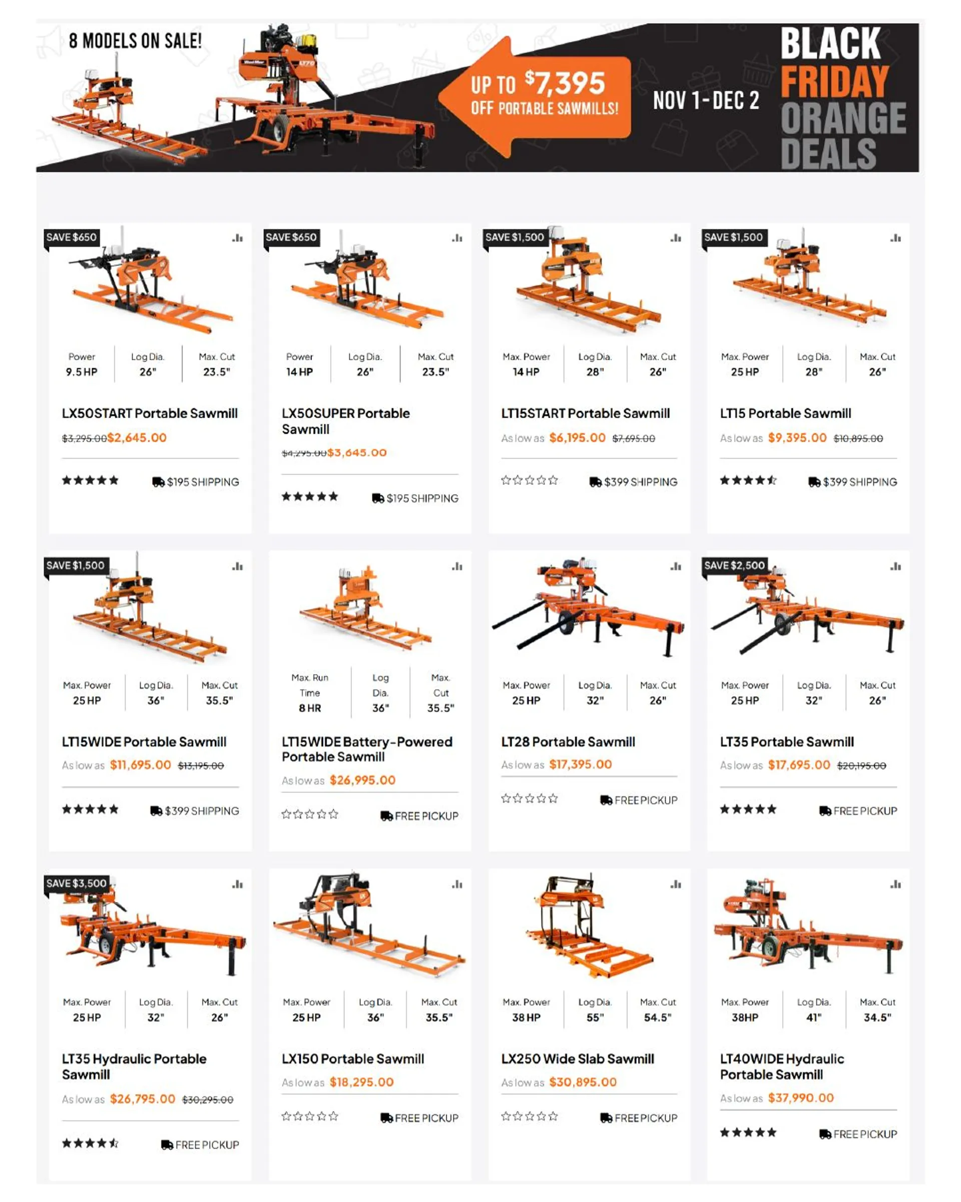 Weekly ad Wood-Mizer Sales from November 20 to December 5 2024 - Page 