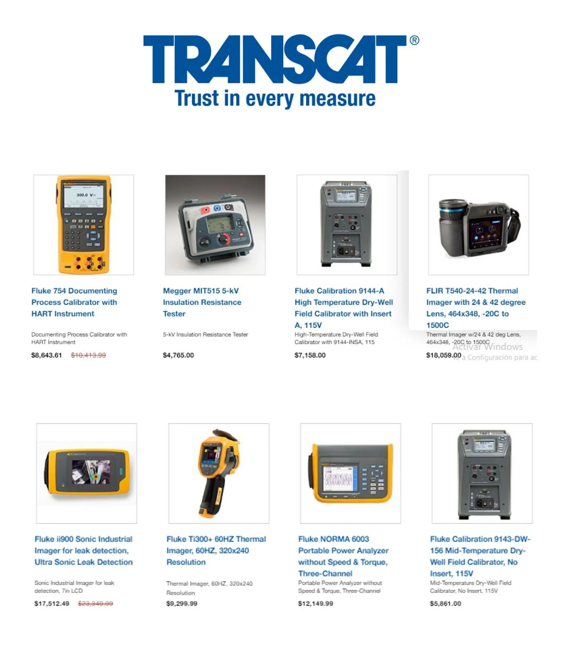 Weekly ad Transcat Sales from November 20 to December 5 2024 - Page 